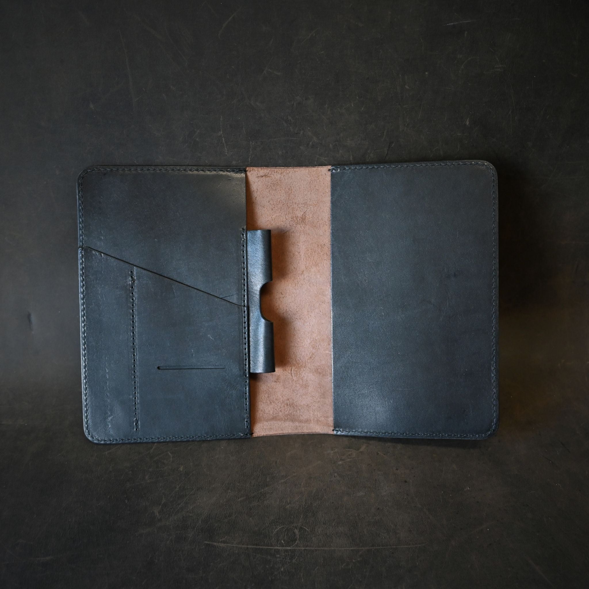 A5 Leather Notebook Cover Crazy Horse Mocha