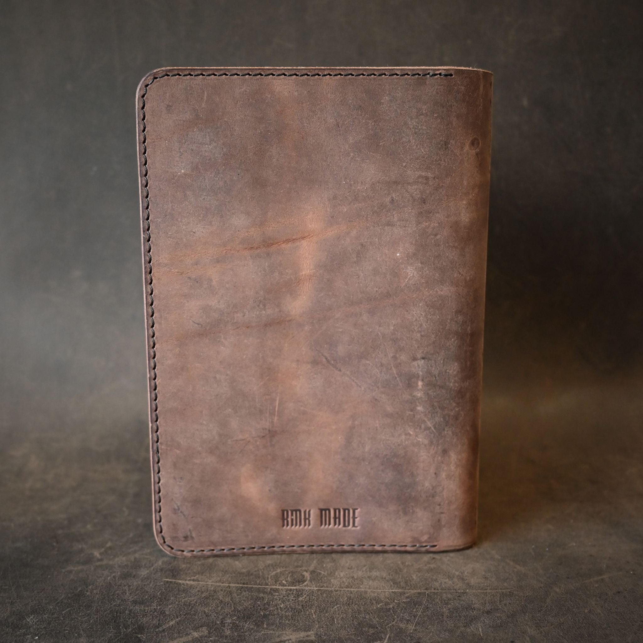 A5 Leather Notebook Cover Crazy Horse Mocha