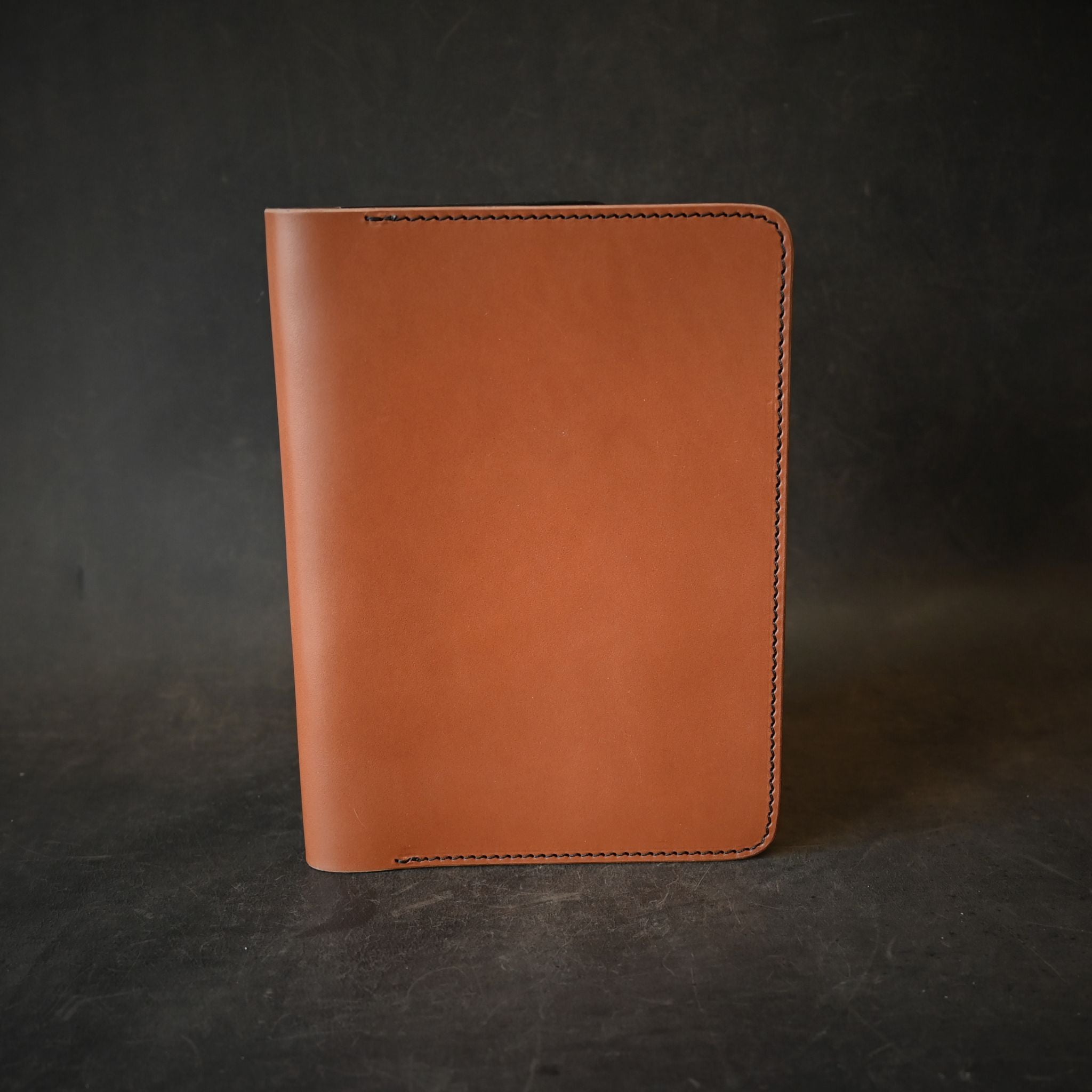 A5 Leather Notebook Cover Saddle Tan