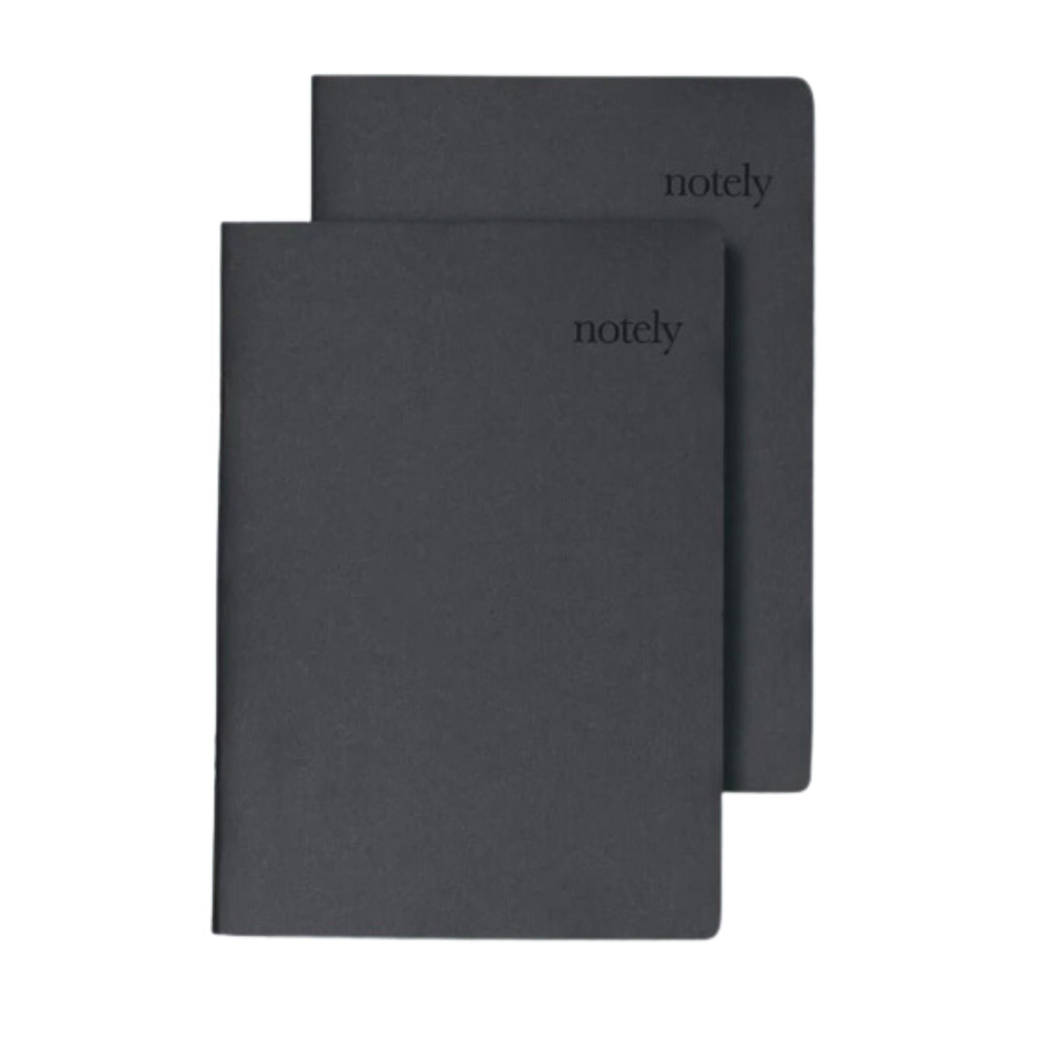 A5 Notebook Set of 2 - Charcoal Lined