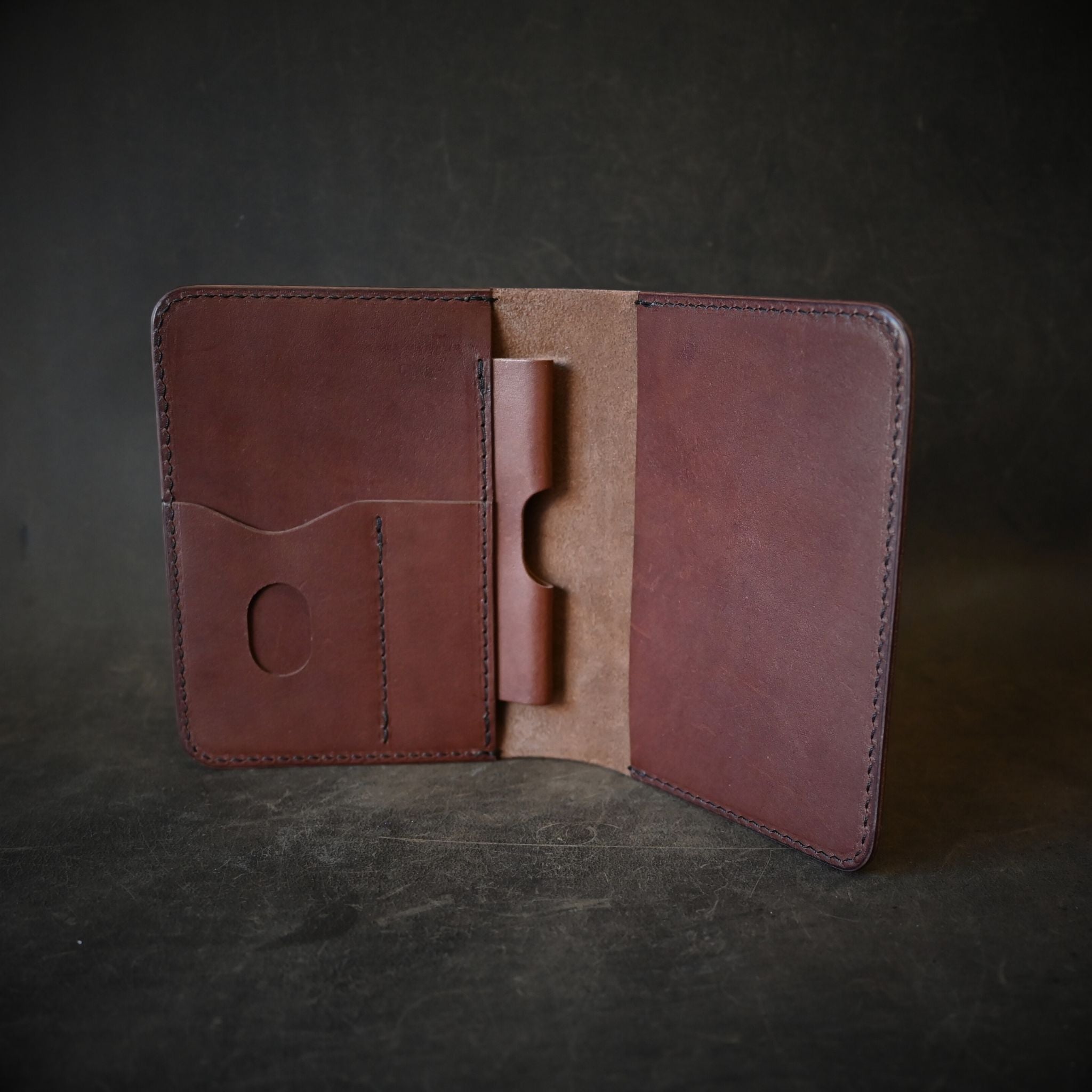 A6 Leather Notebook Cover Crazy Horse Mocha