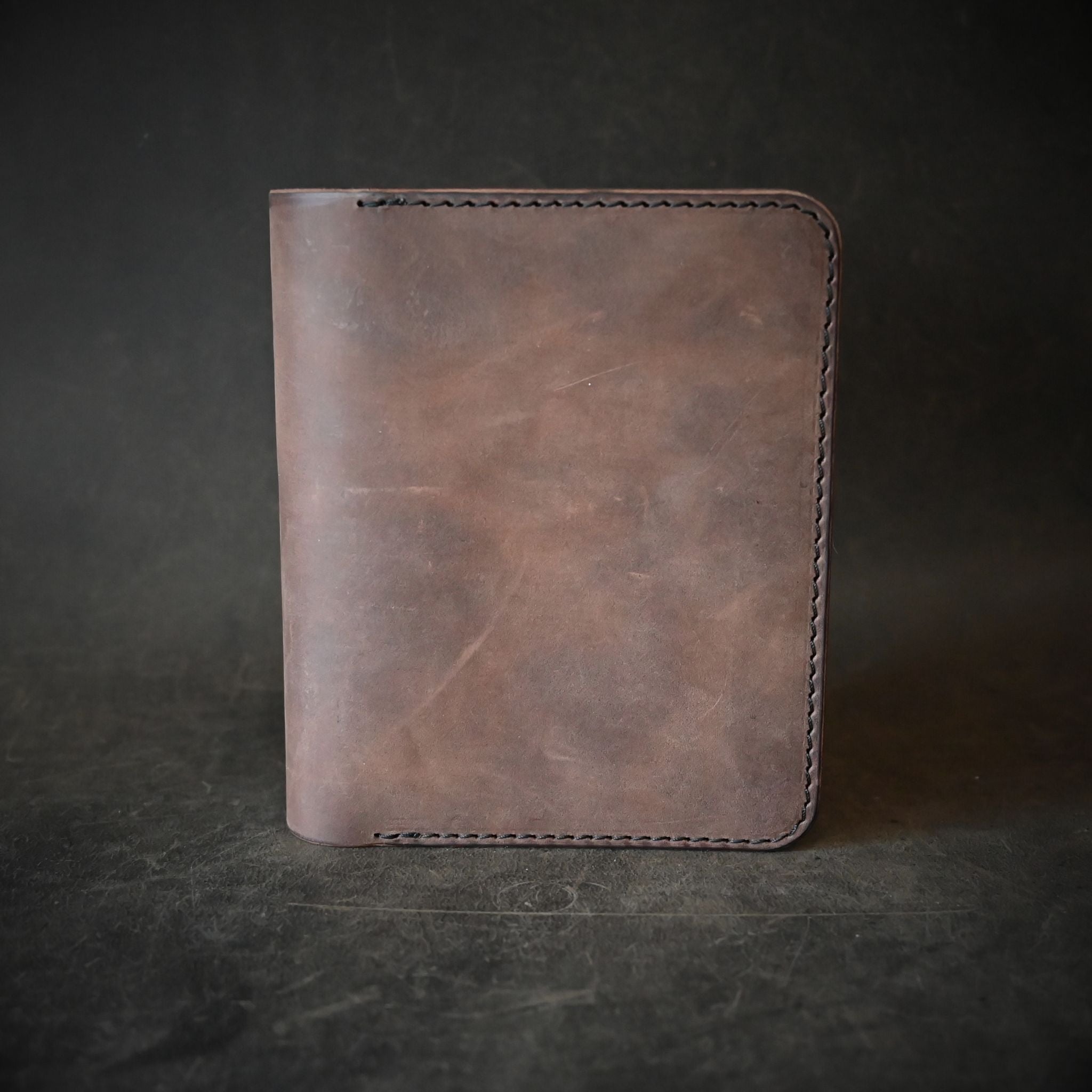 A6 Leather Notebook Cover Crazy Horse Mocha