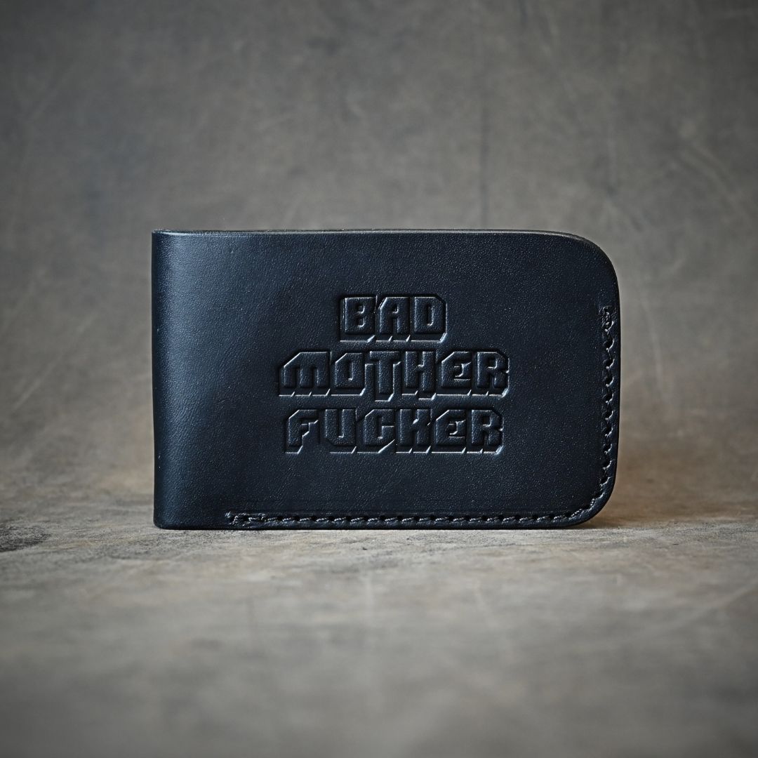 Bad Mofo Minimalist Bifold Wallet Black