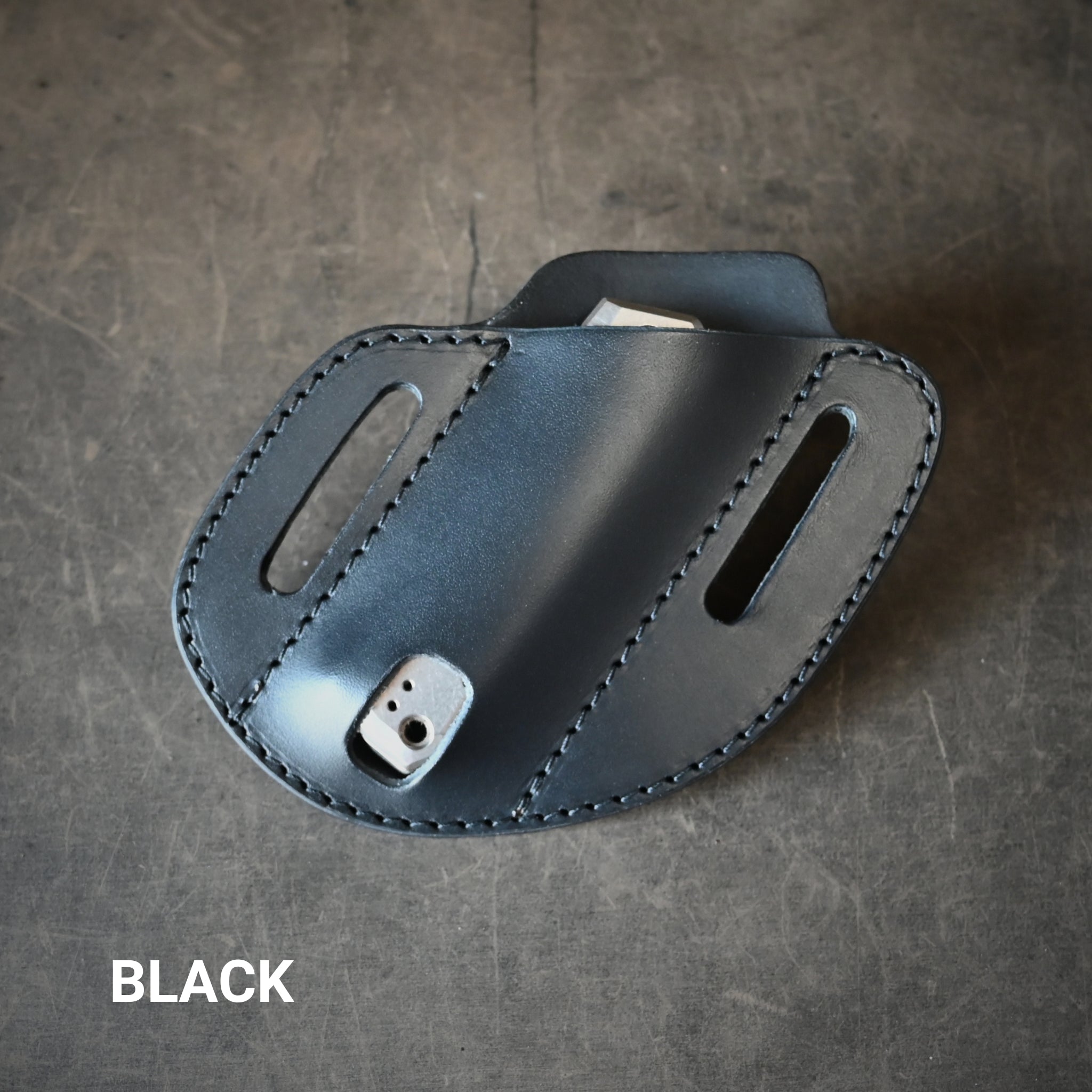 Canted Leather Pancake Holster