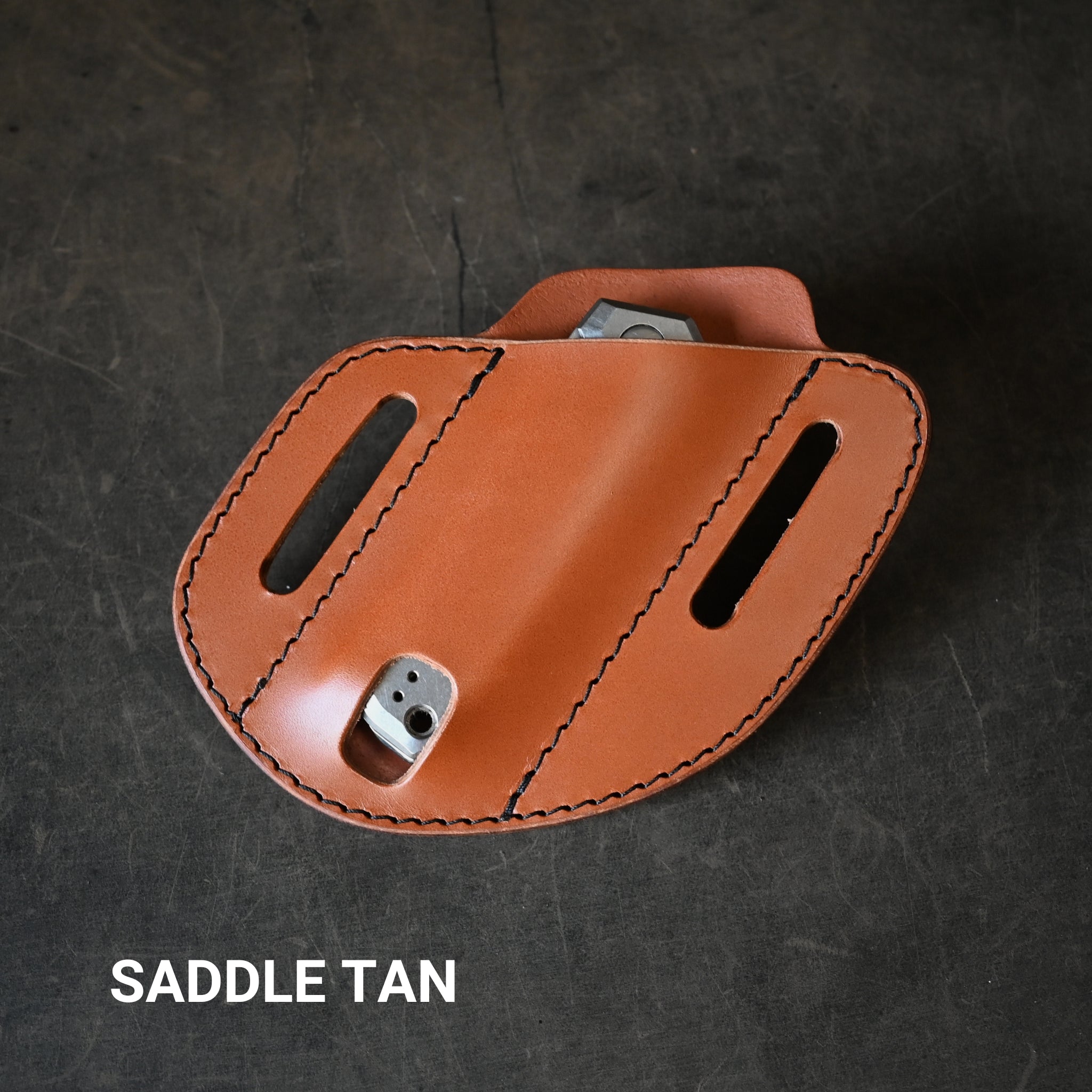 Canted Leather Pancake Holster