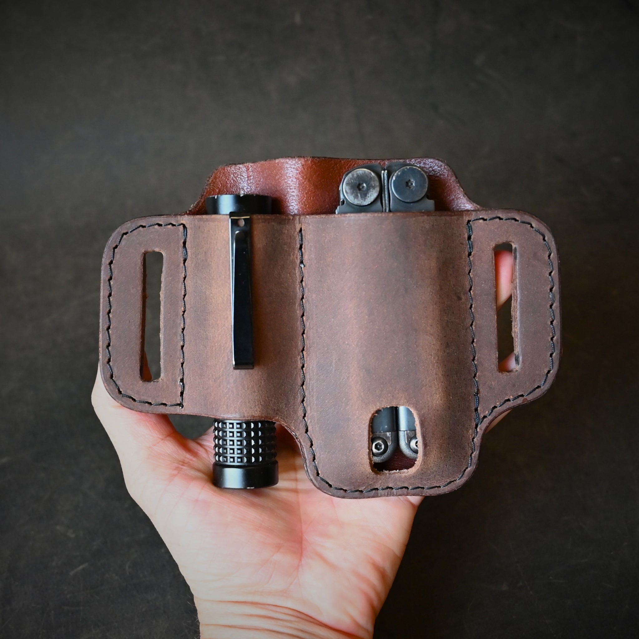 Compact Duo Leather Pancake Holster