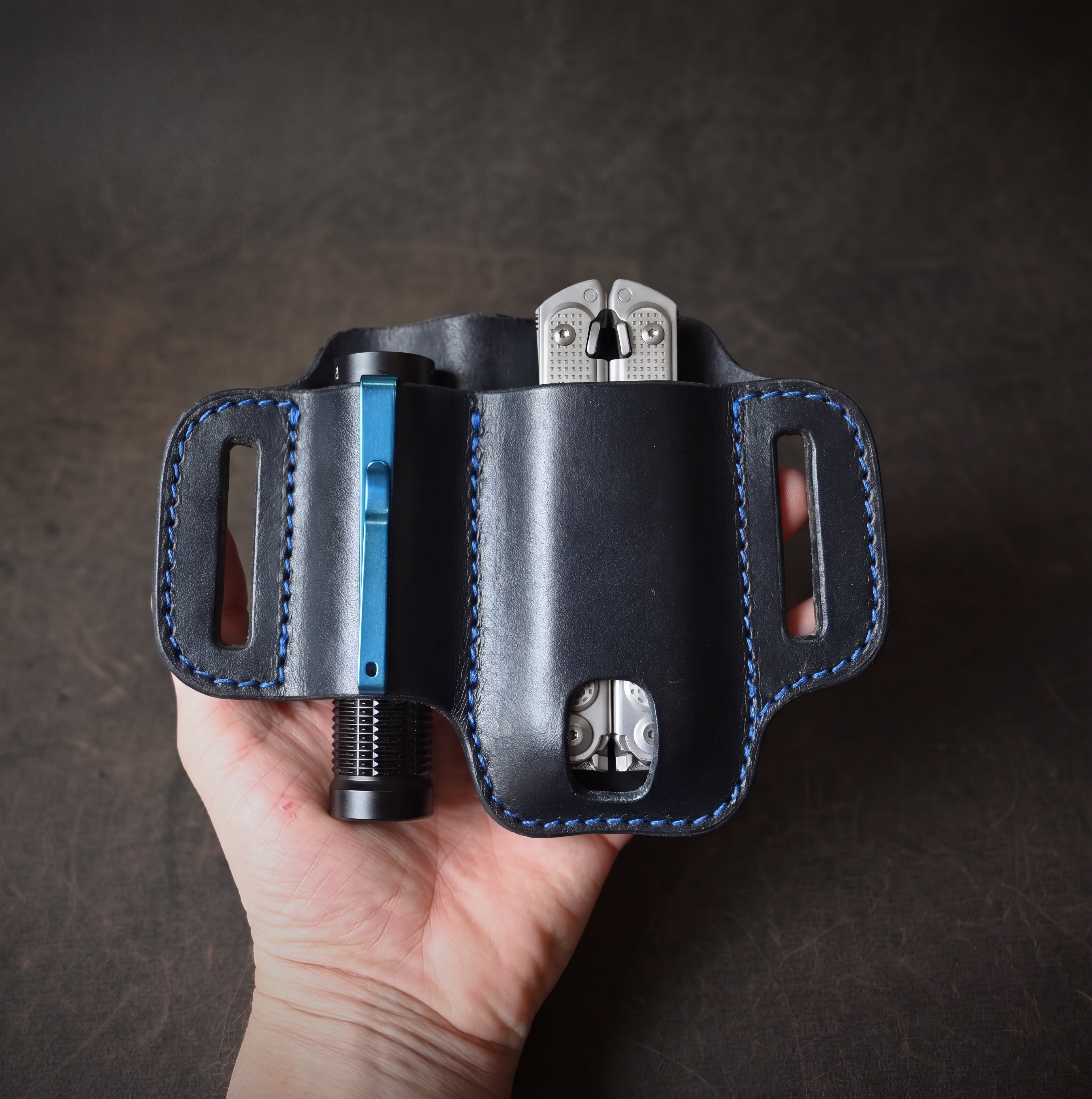 Compact Duo Pancake Holster Black & Blue