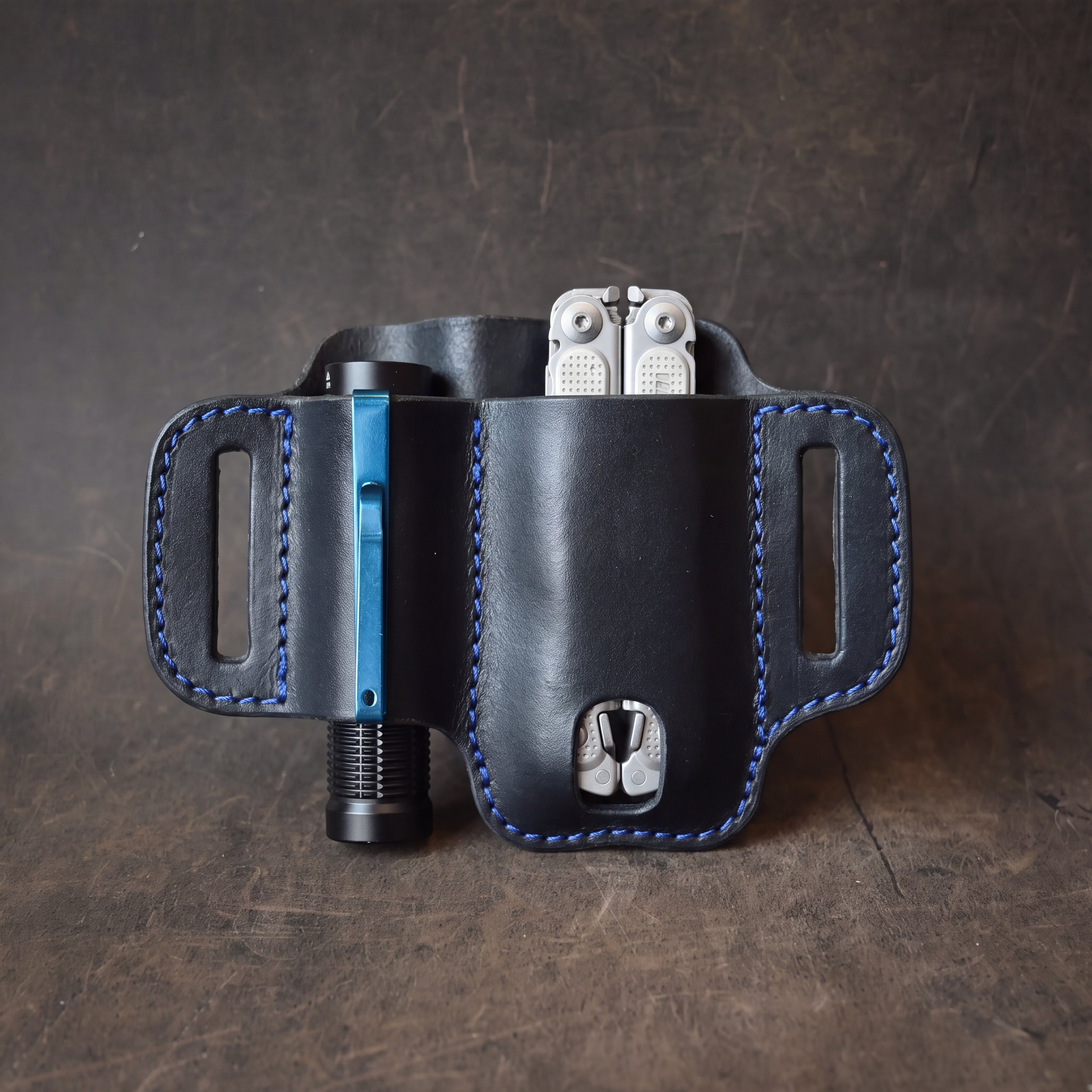 Compact Duo Pancake Holster Black & Blue