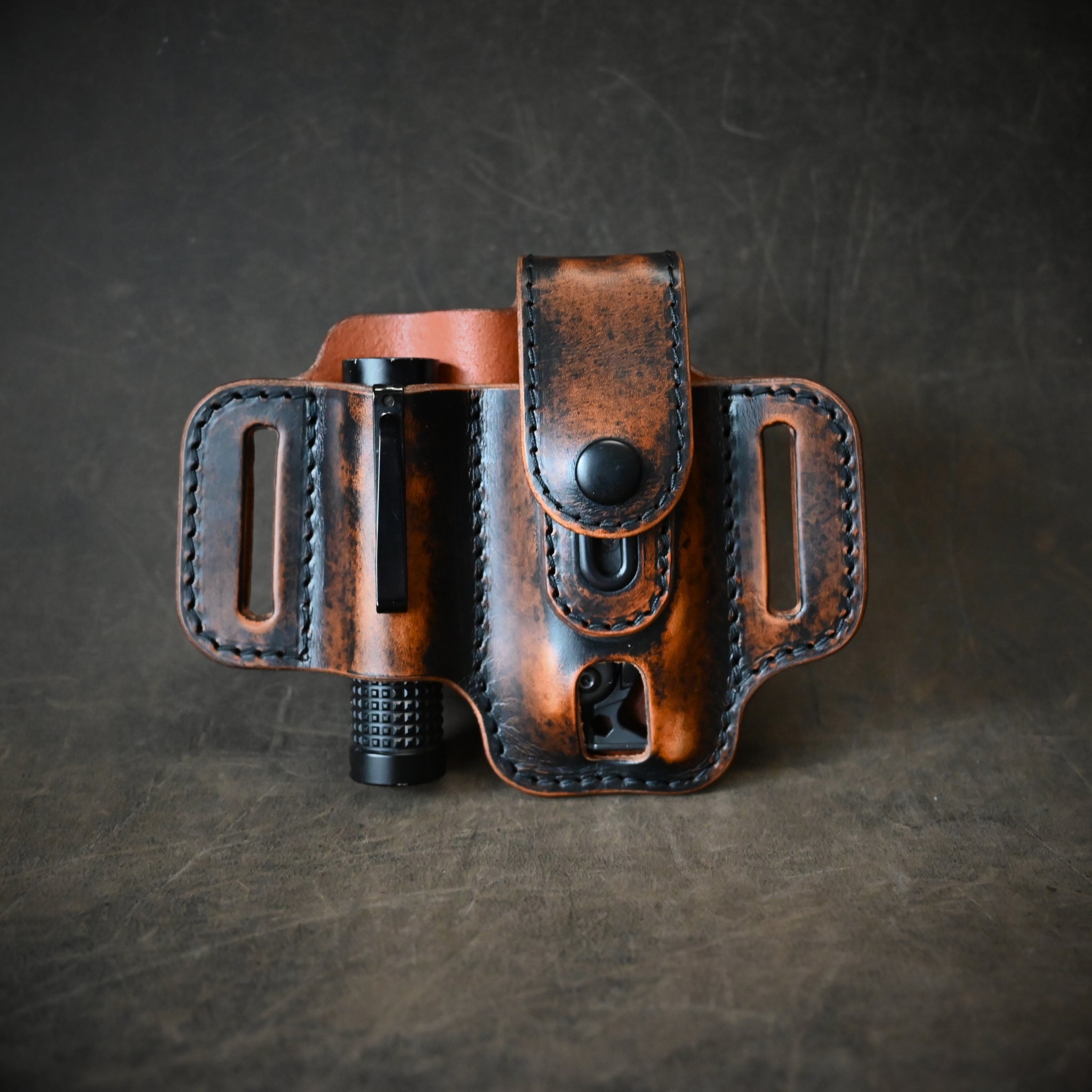 Ghost Leather Compact Duo Pancake Holster With Keeper