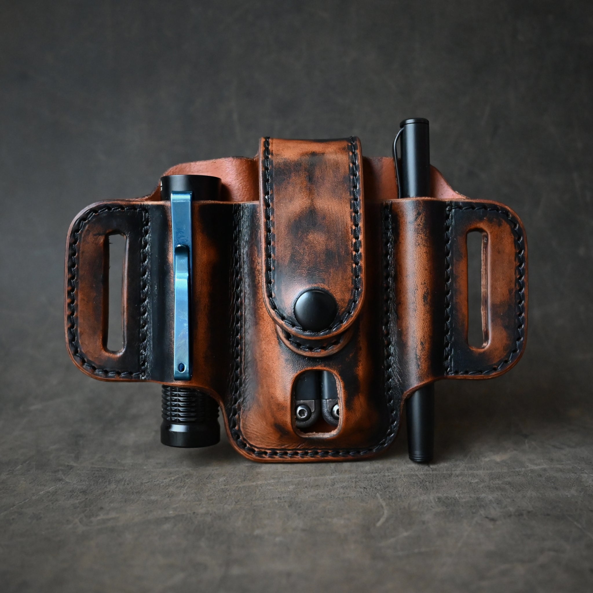 Ghost Leather Compact Trio Pancake Holster With Keeper