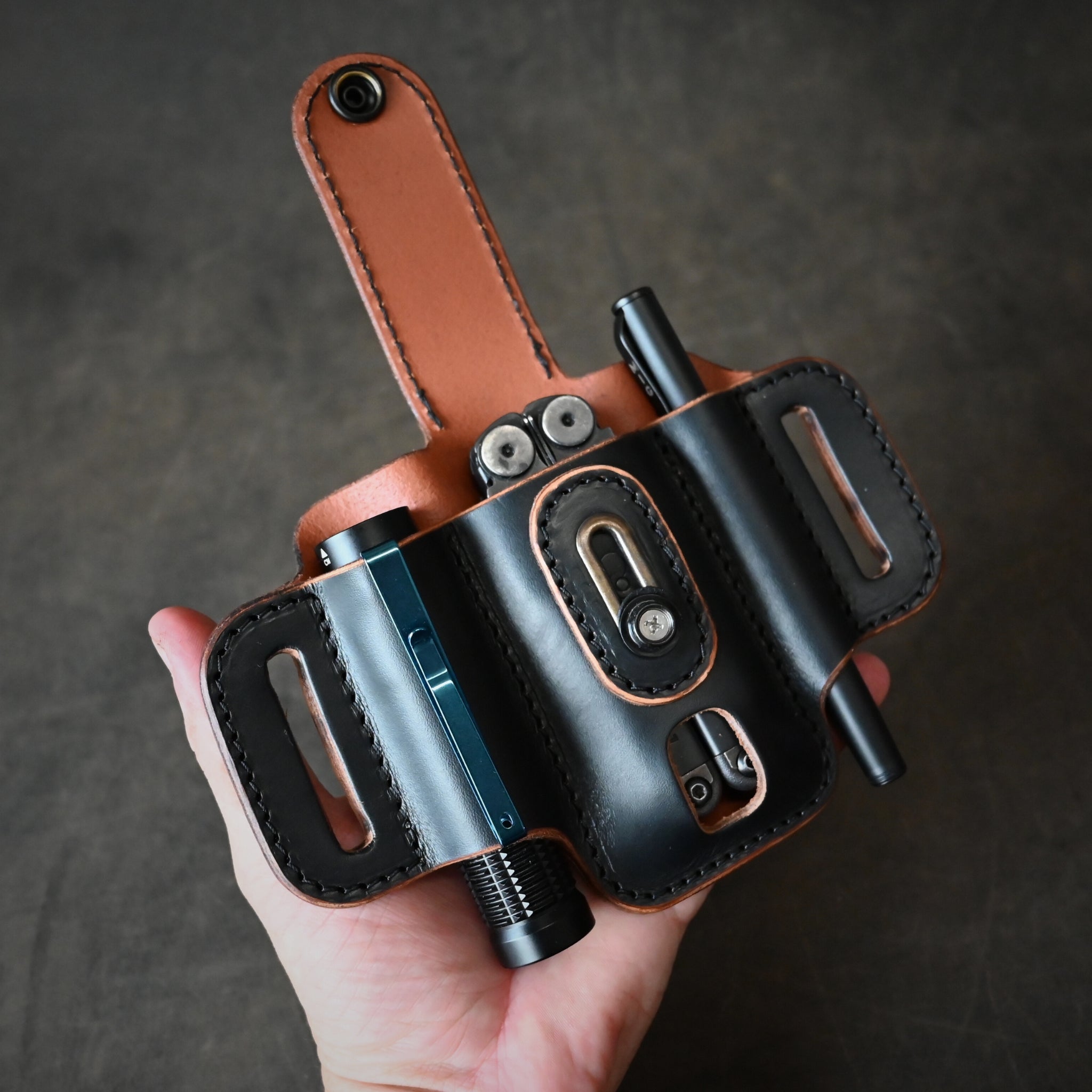 Ghost Leather Compact Trio Pancake Holster With Keeper