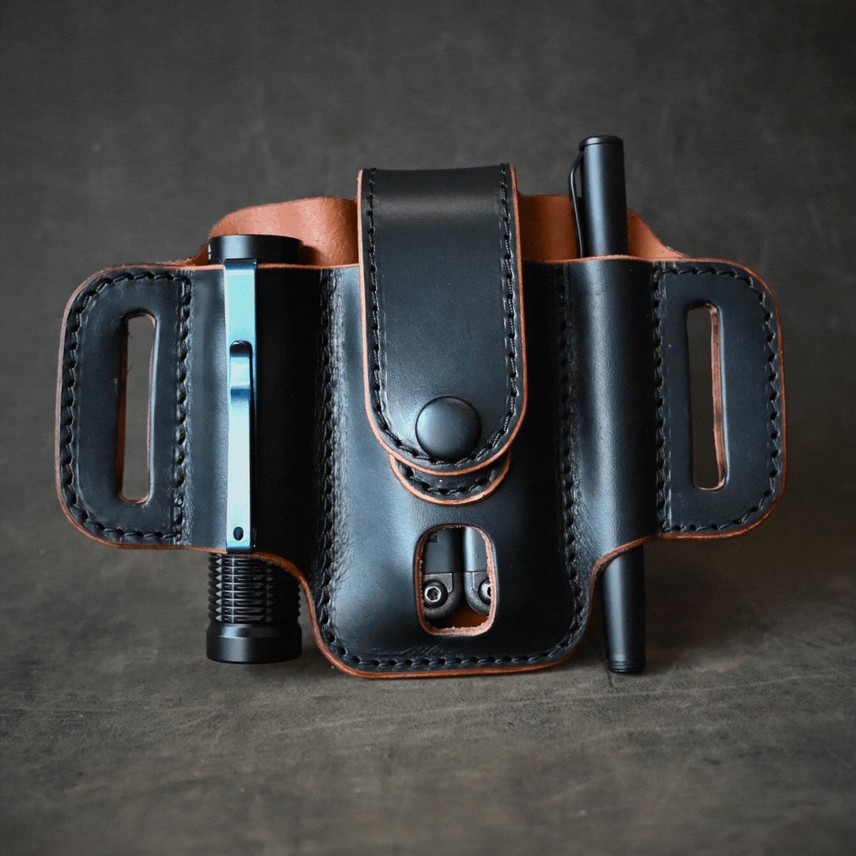 Ghost Leather Compact Trio Pancake Holster With Keeper