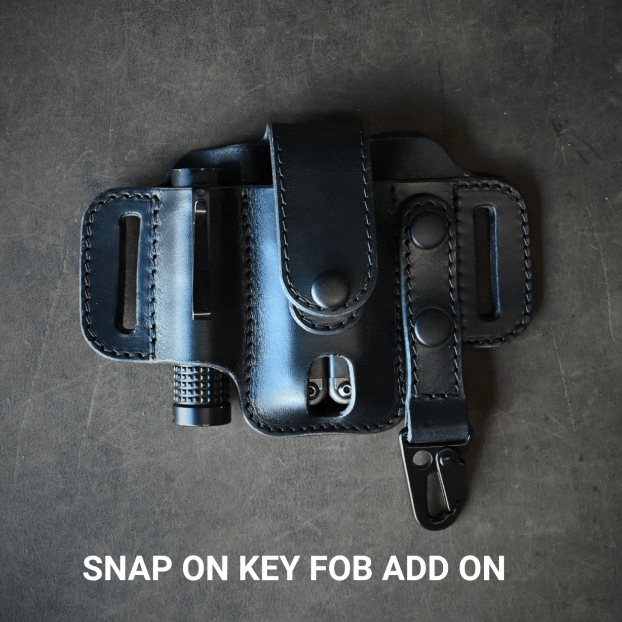 Compact Trio Leather Pancake Holster With Keeper