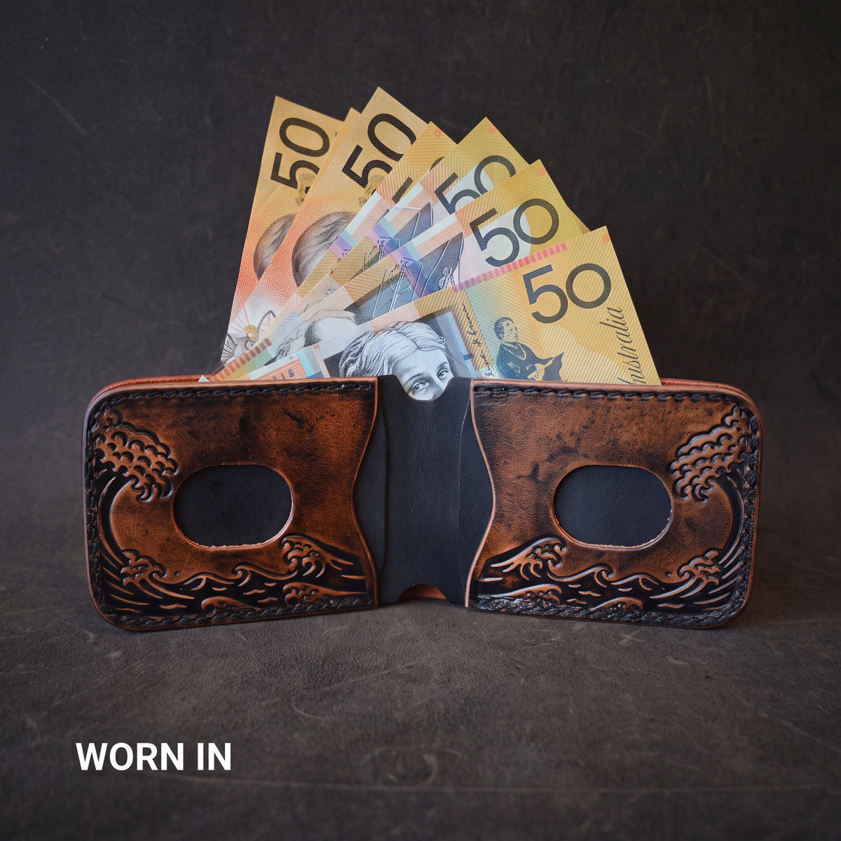 Ghost Leather Octopus Themed Bifold 2.0 Wallet