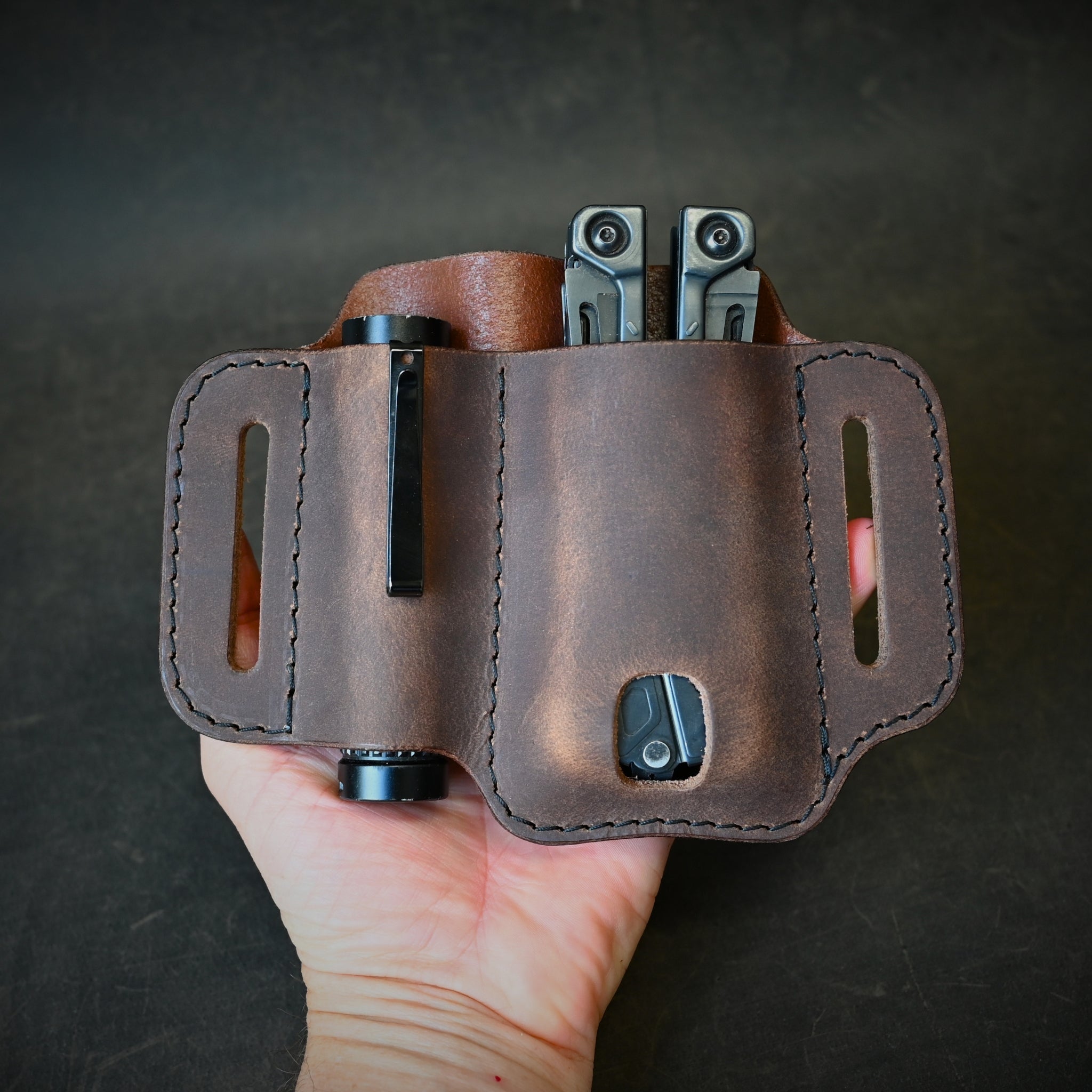Large Duo Leather Pancake Holster