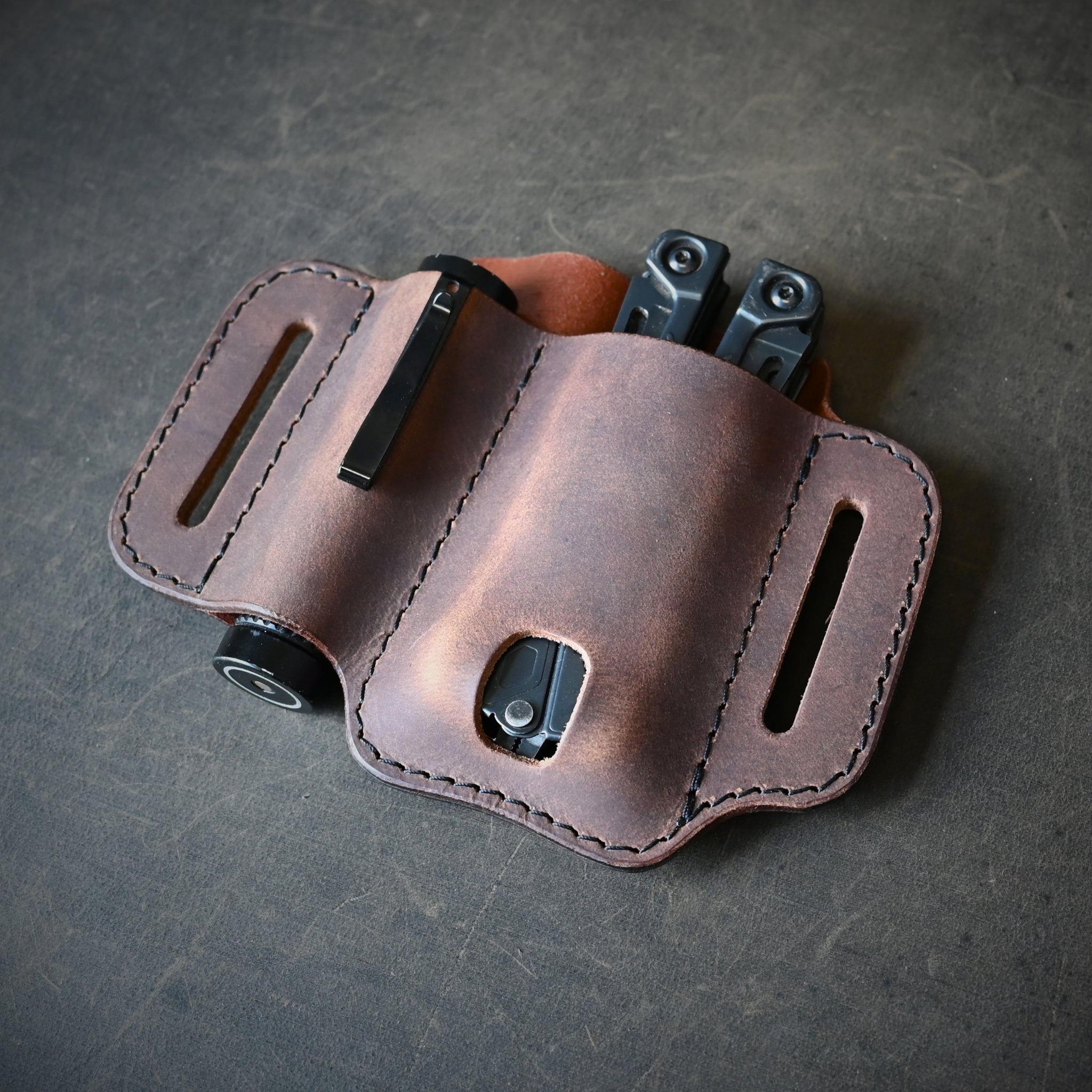 Large Duo Leather Pancake Holster