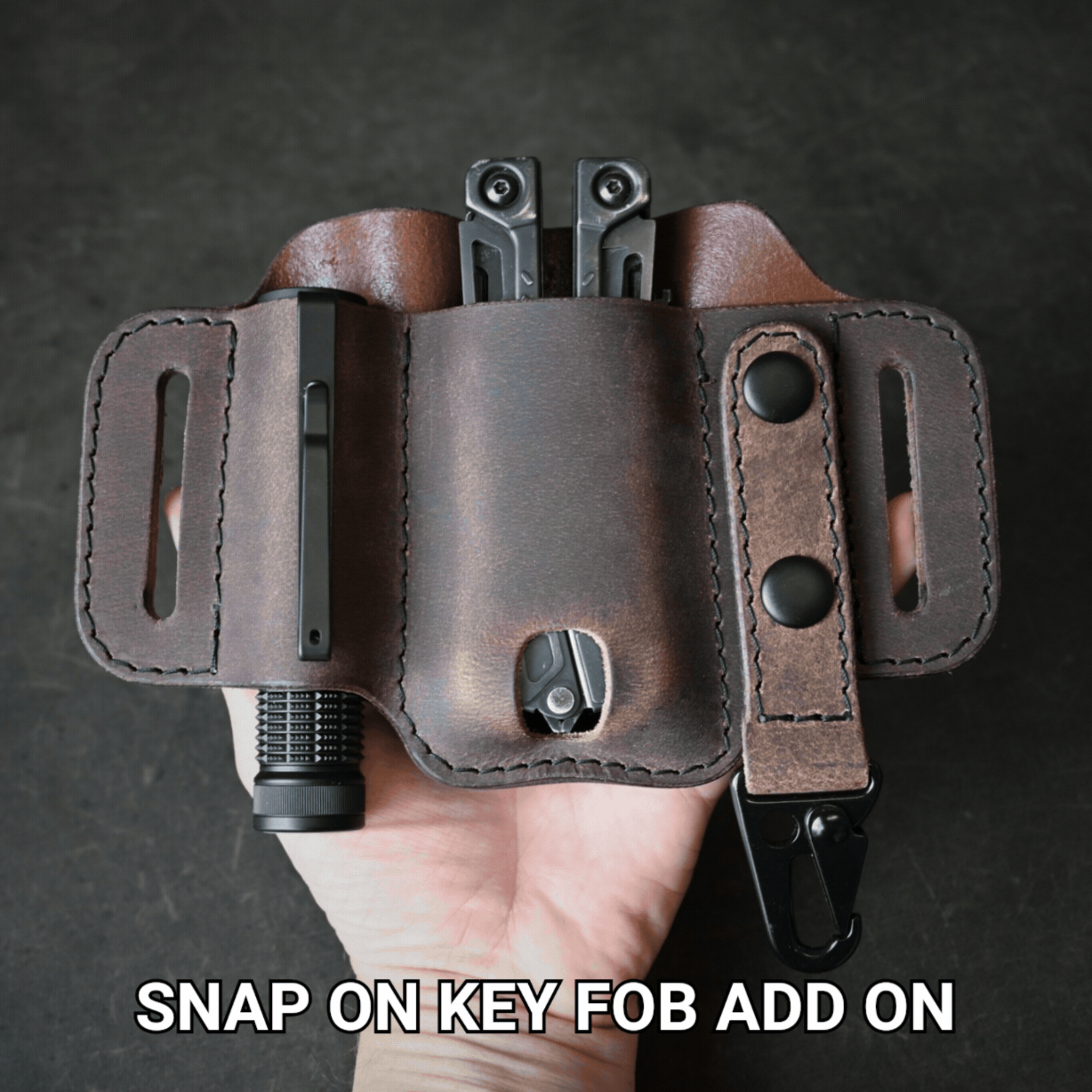Large Trio Leather Pancake Holster