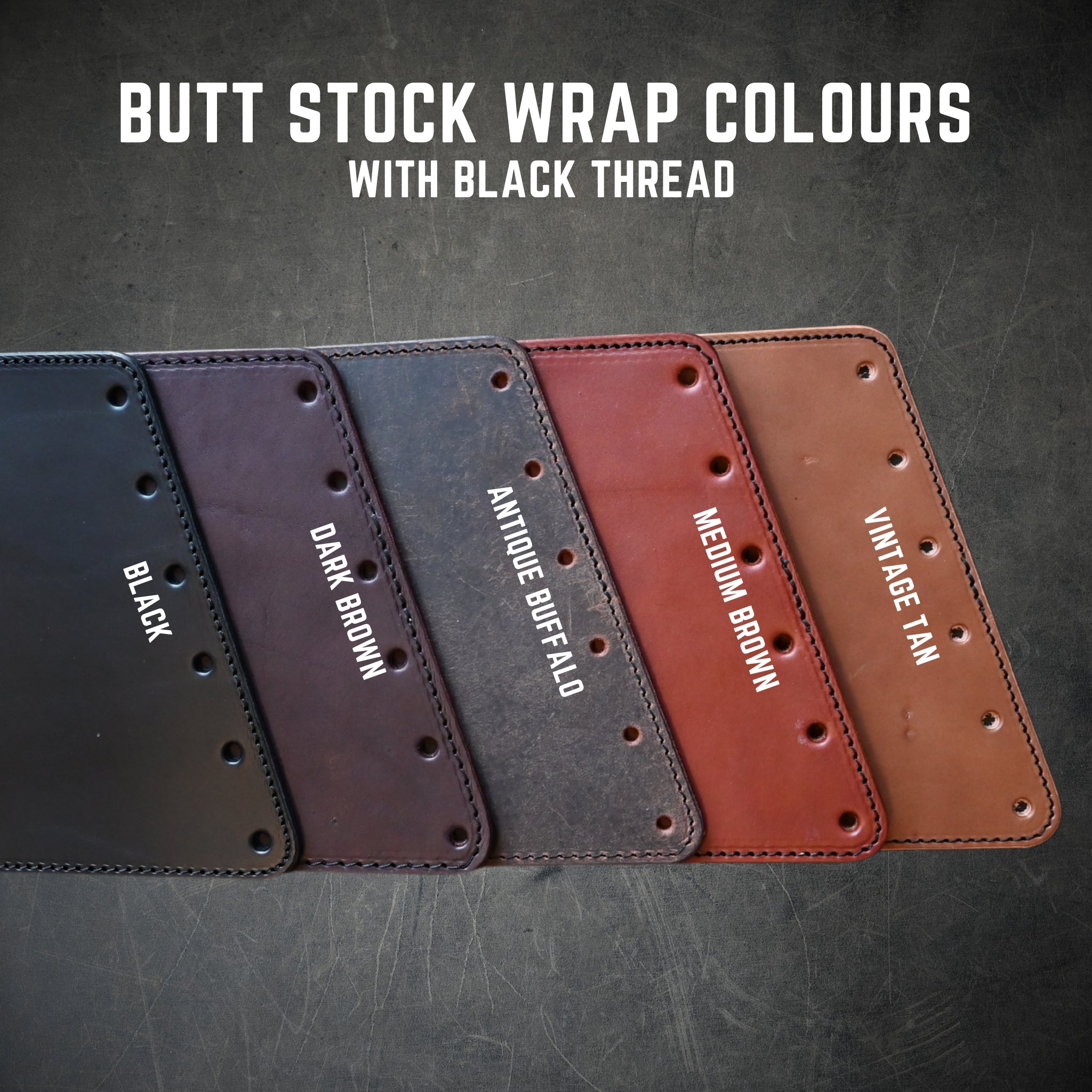 Leather Rifle Butt Stock Wrap