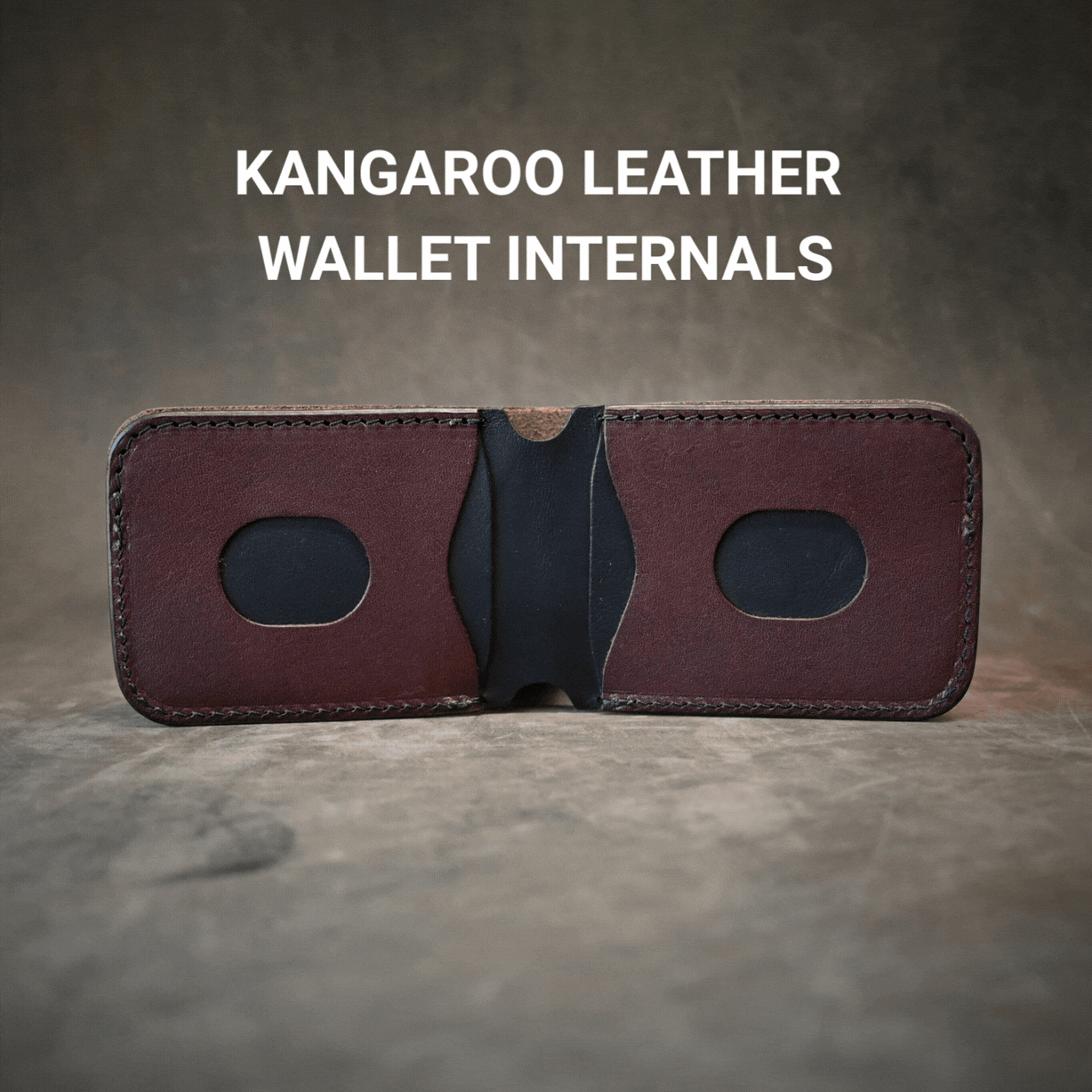 Norse Themed Bifold Wallet Ghost Leather Saddle Tan