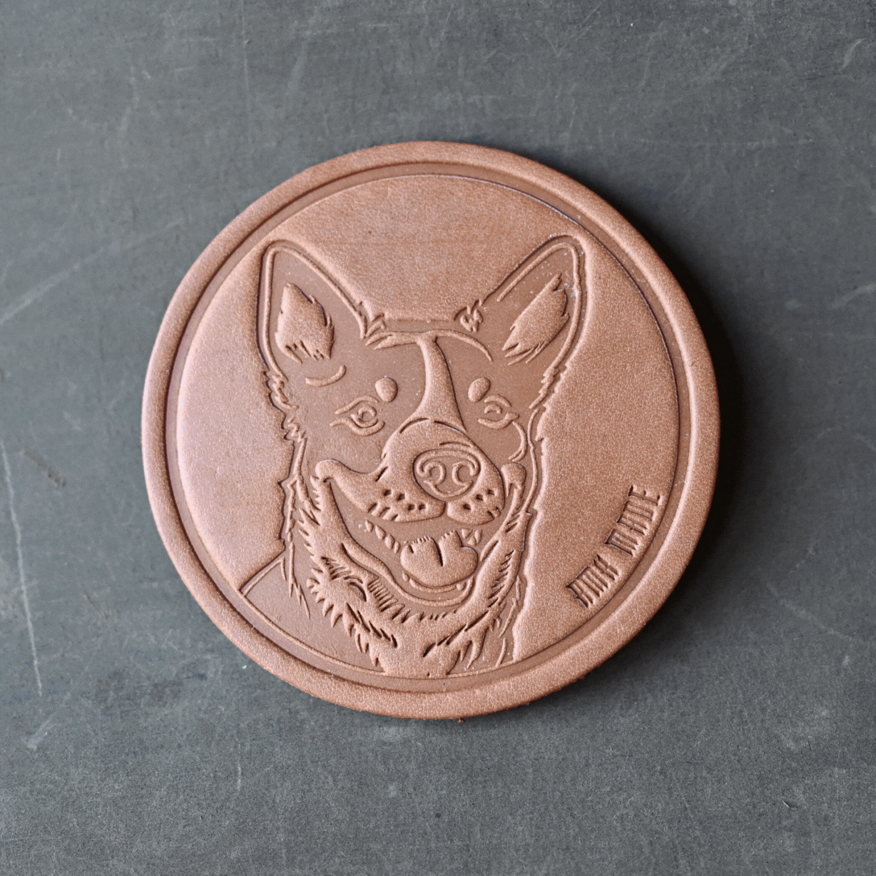 Pawsome Leather Coasters