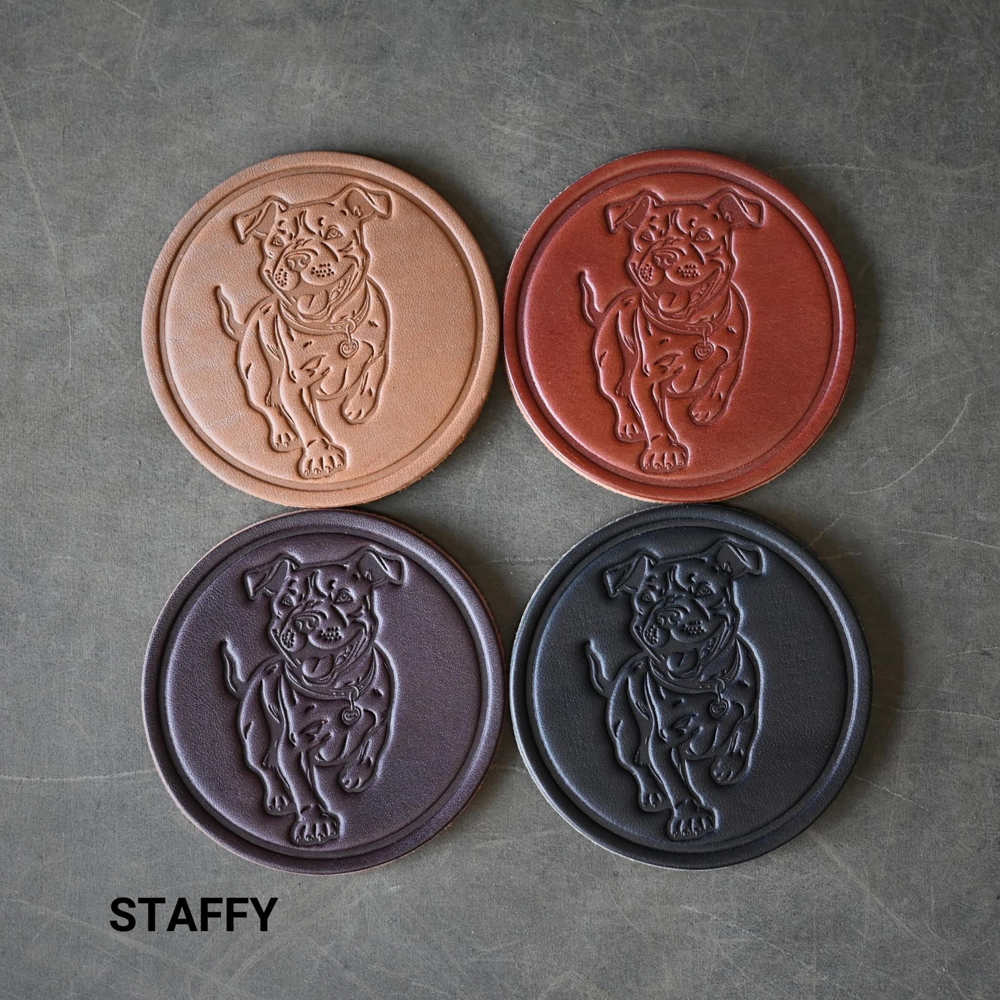Pawsome Leather Coasters