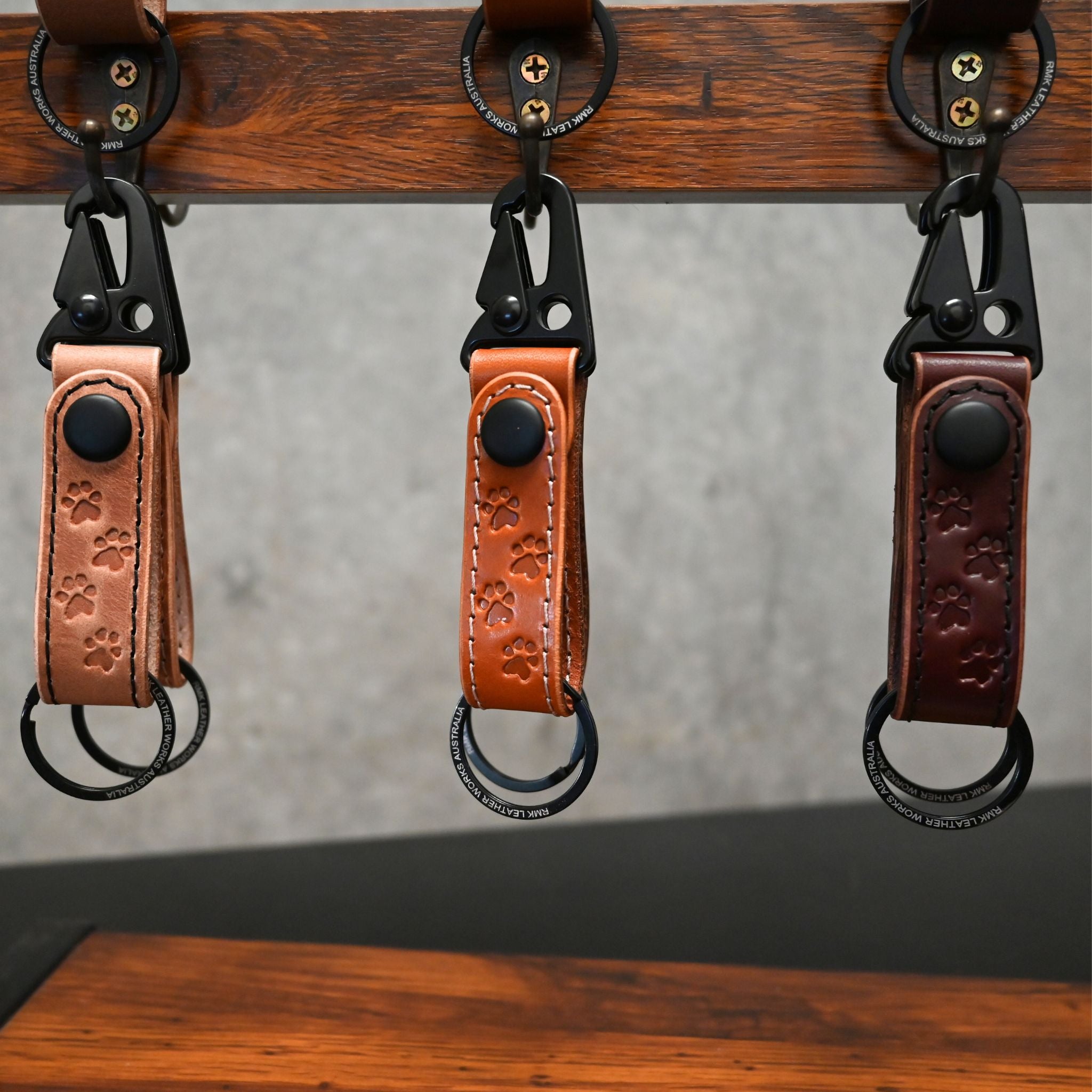 Pawsome Leather Key Fobs