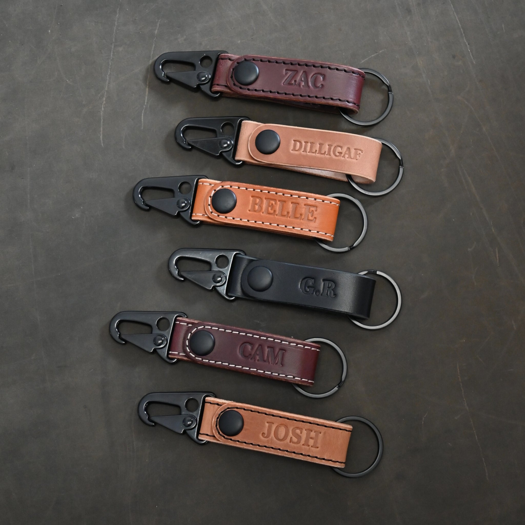 Personalised Leather Key Fob