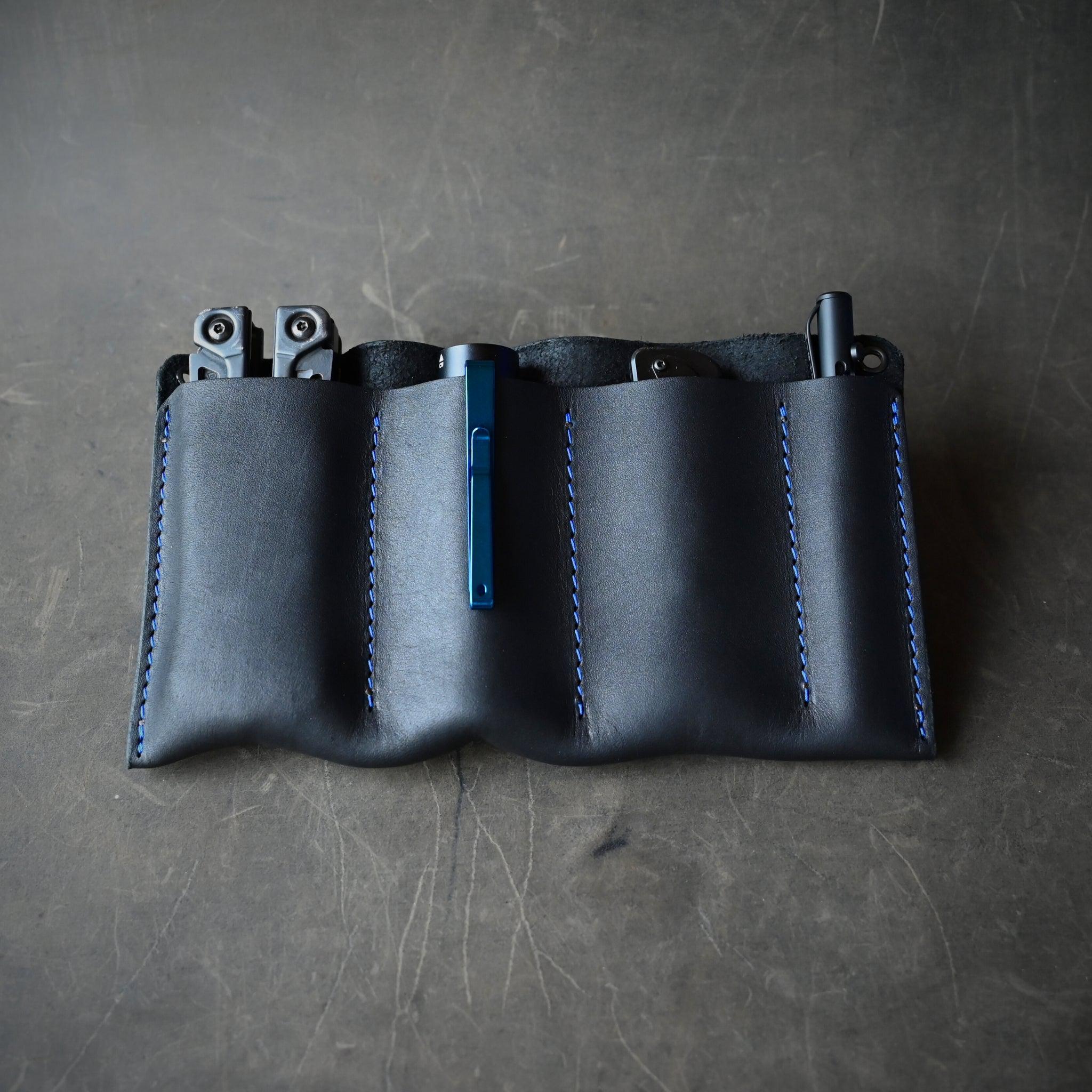 RMK Car Caddie Organiser Black w/ Blue Thread