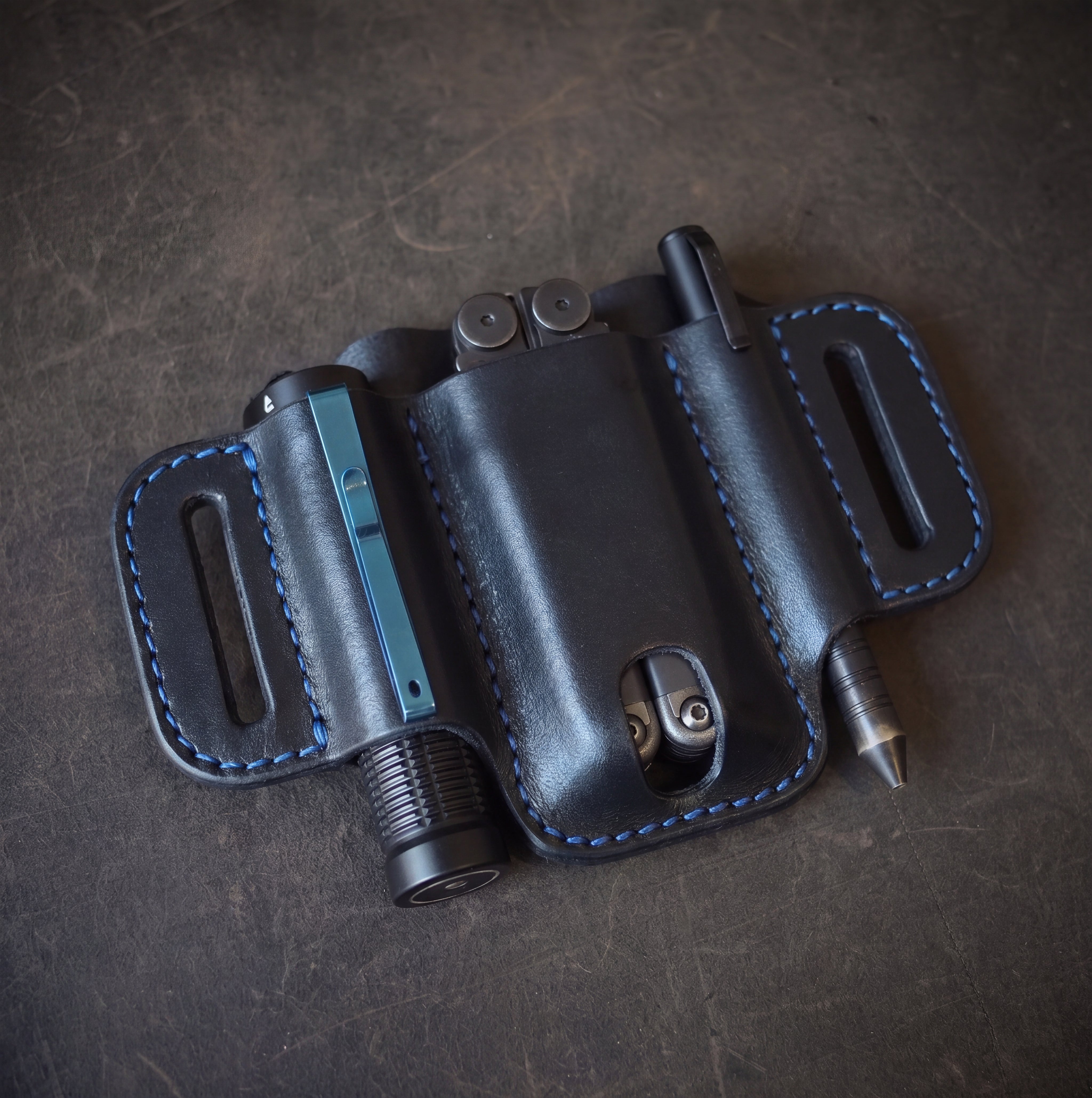 RMK Compact Trio EDC Pancake Holster Black & Blue