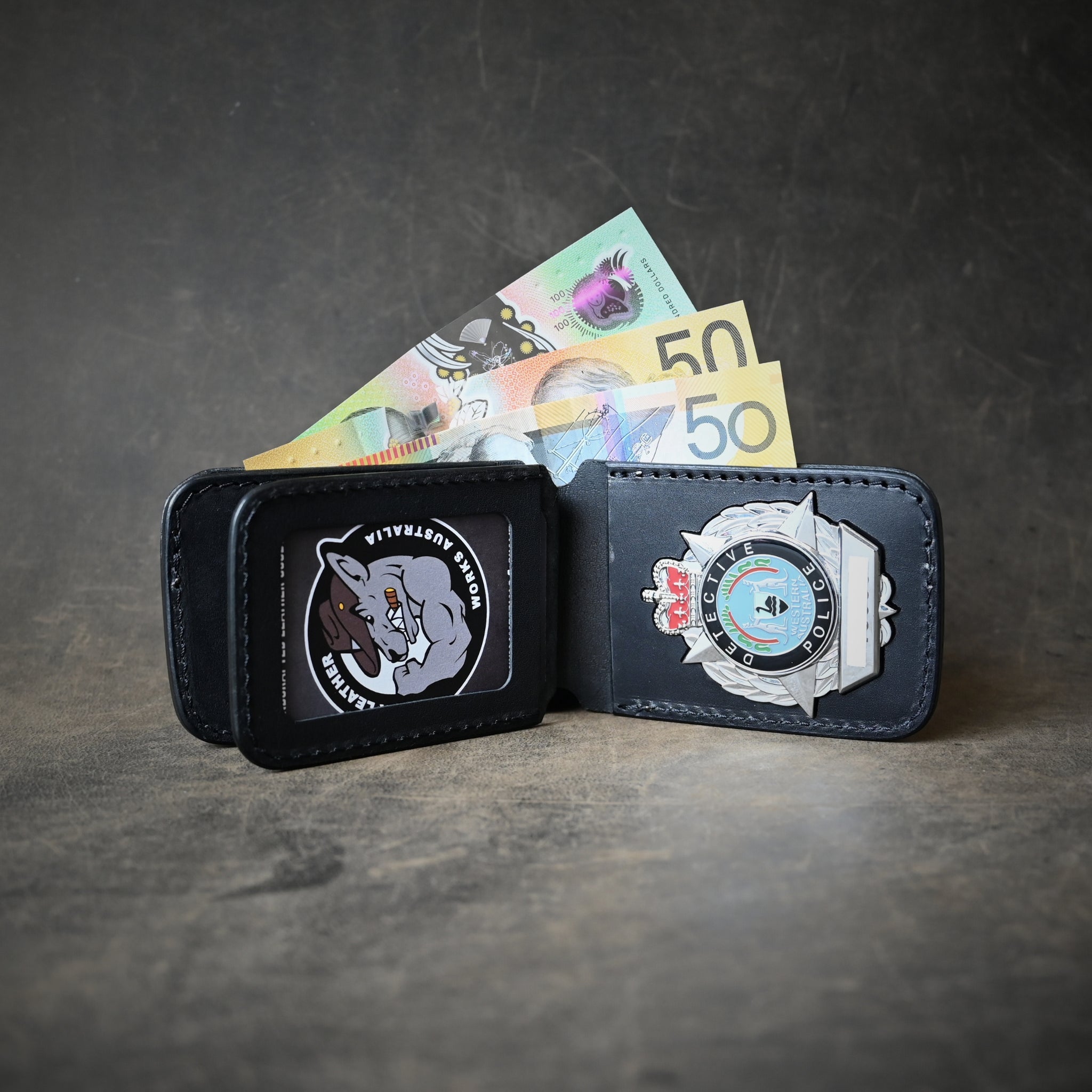 Police Deluxe Leather Badge Wallets