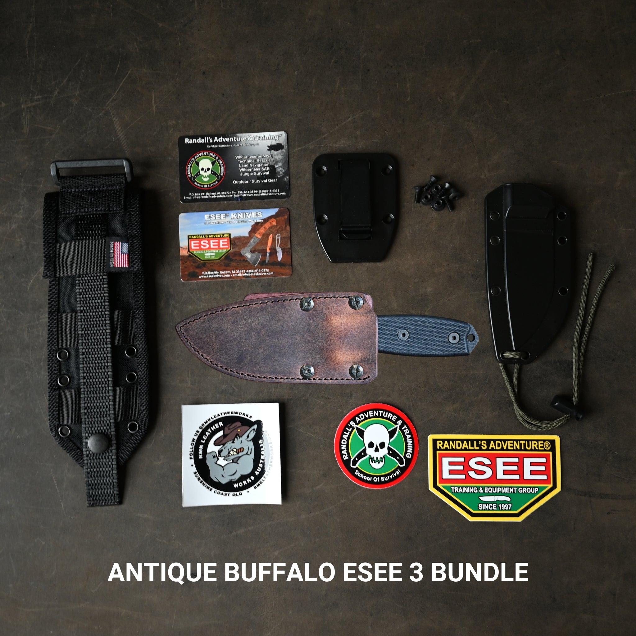 RMK Esee 3 Knife & Sheath Bundle