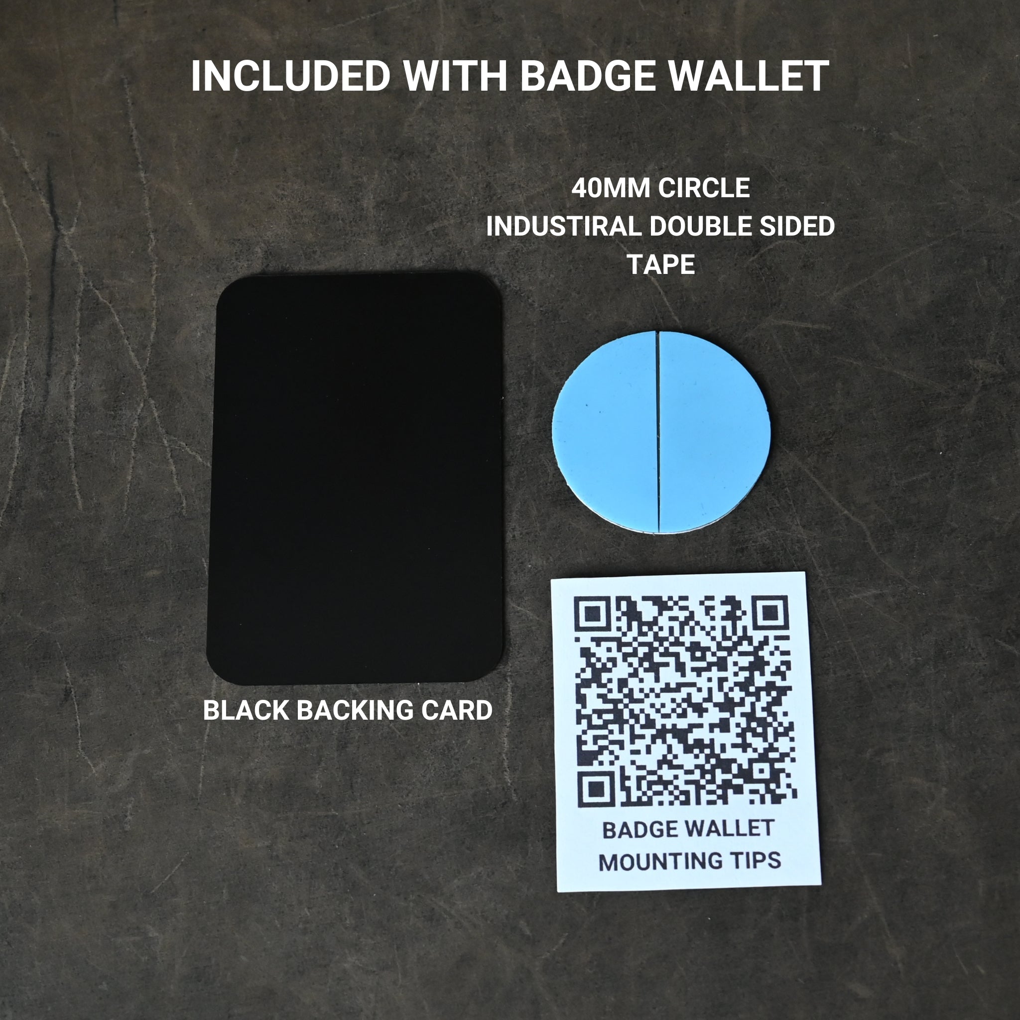 RMK Leather Badge Wallets