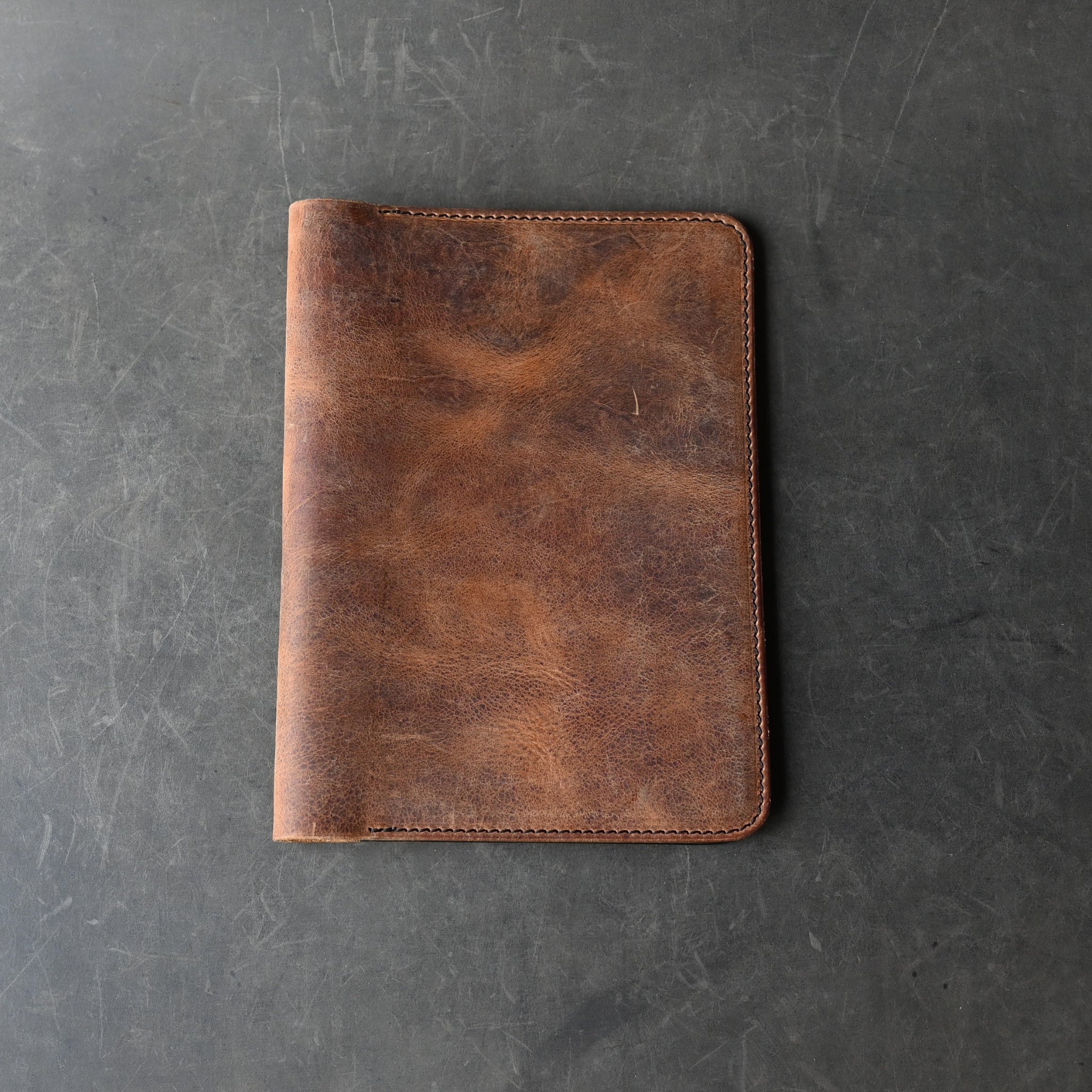 Ready To Ship! A5 Leather Notebook Cover Crazy Horse Bronco
