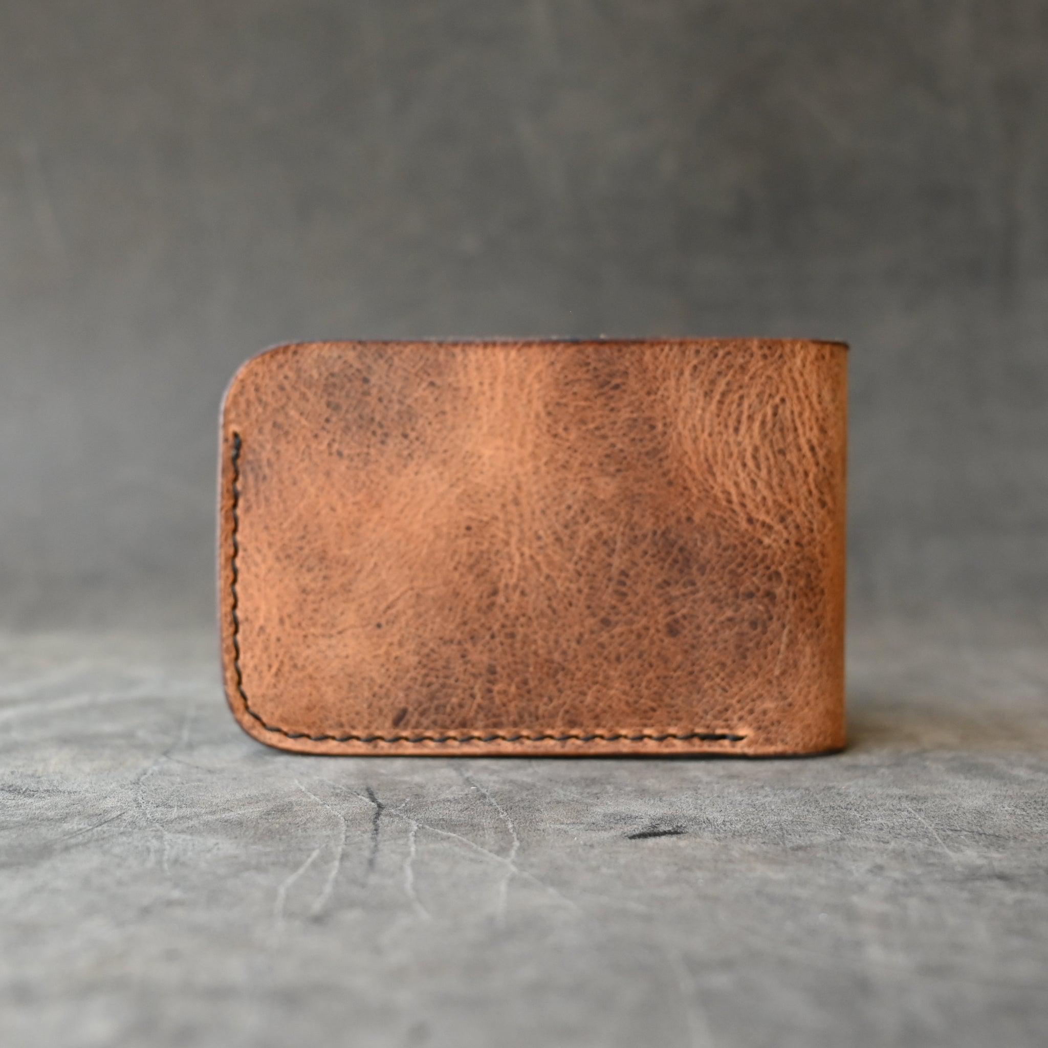 Ready To Ship Classic Minimalist Bifold Wallet Crazy Horse Bronco