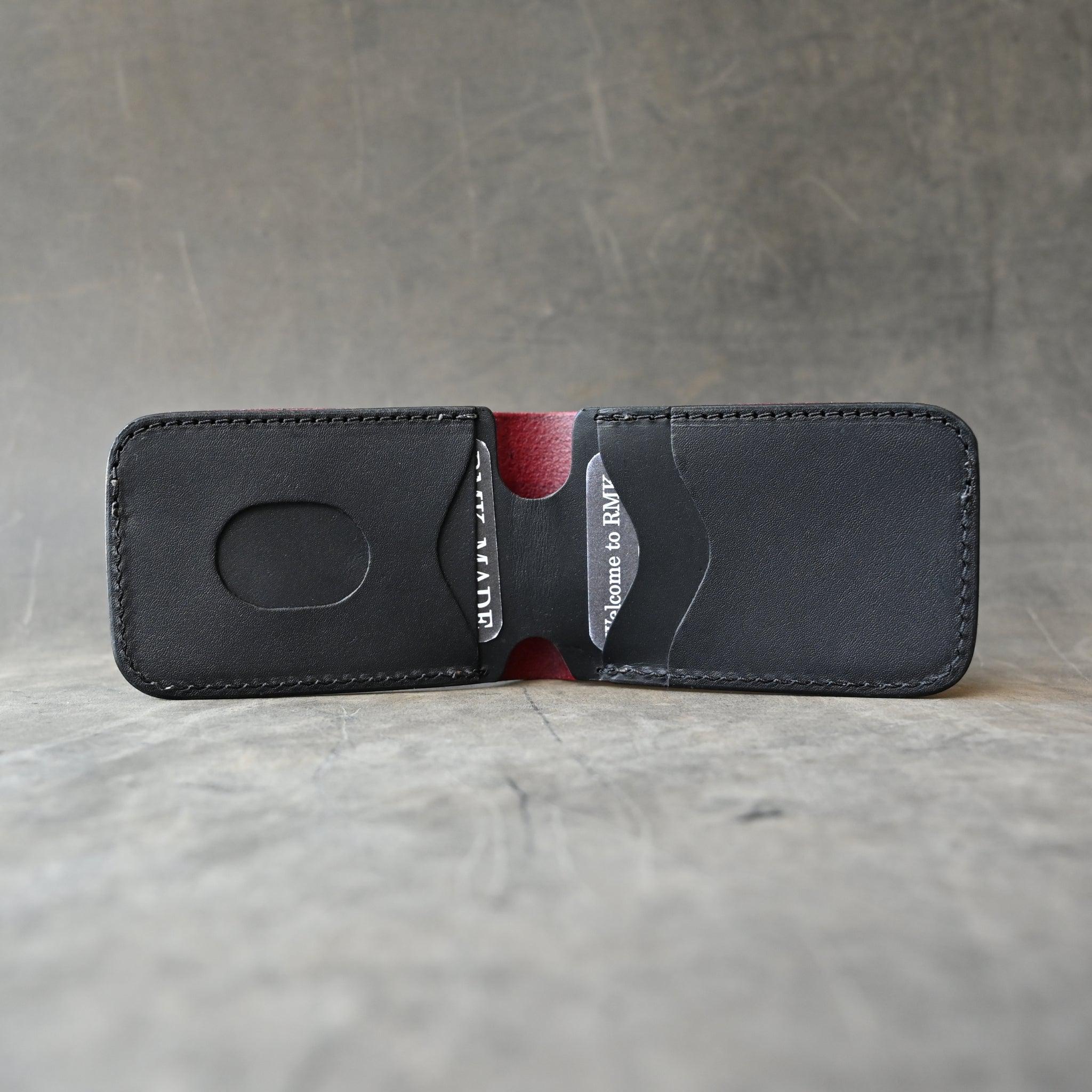 Ready To Ship Samurai Mask Minimalist Bifold Wallet Oxblood