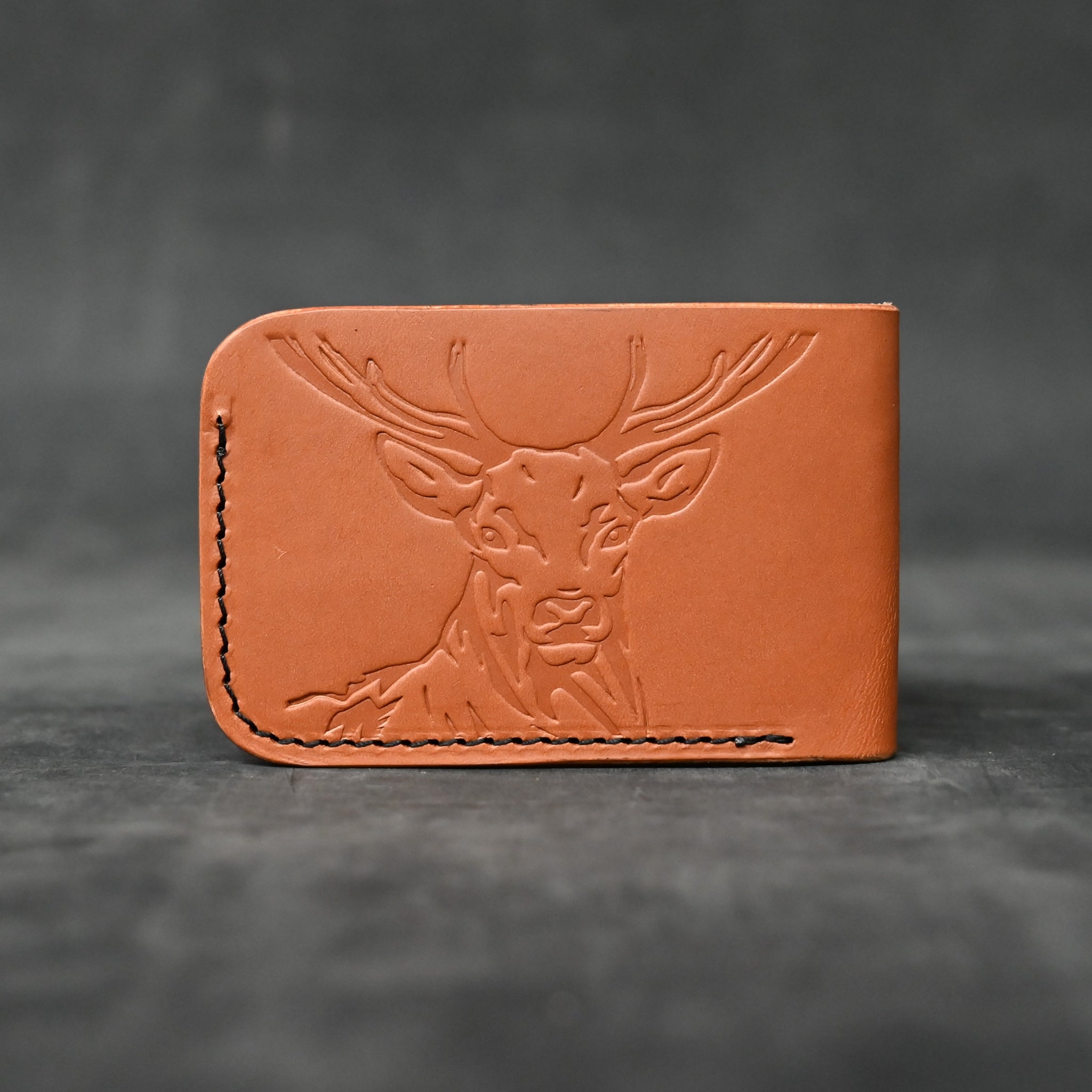 Red Deer Minimalist Bifold Wallet