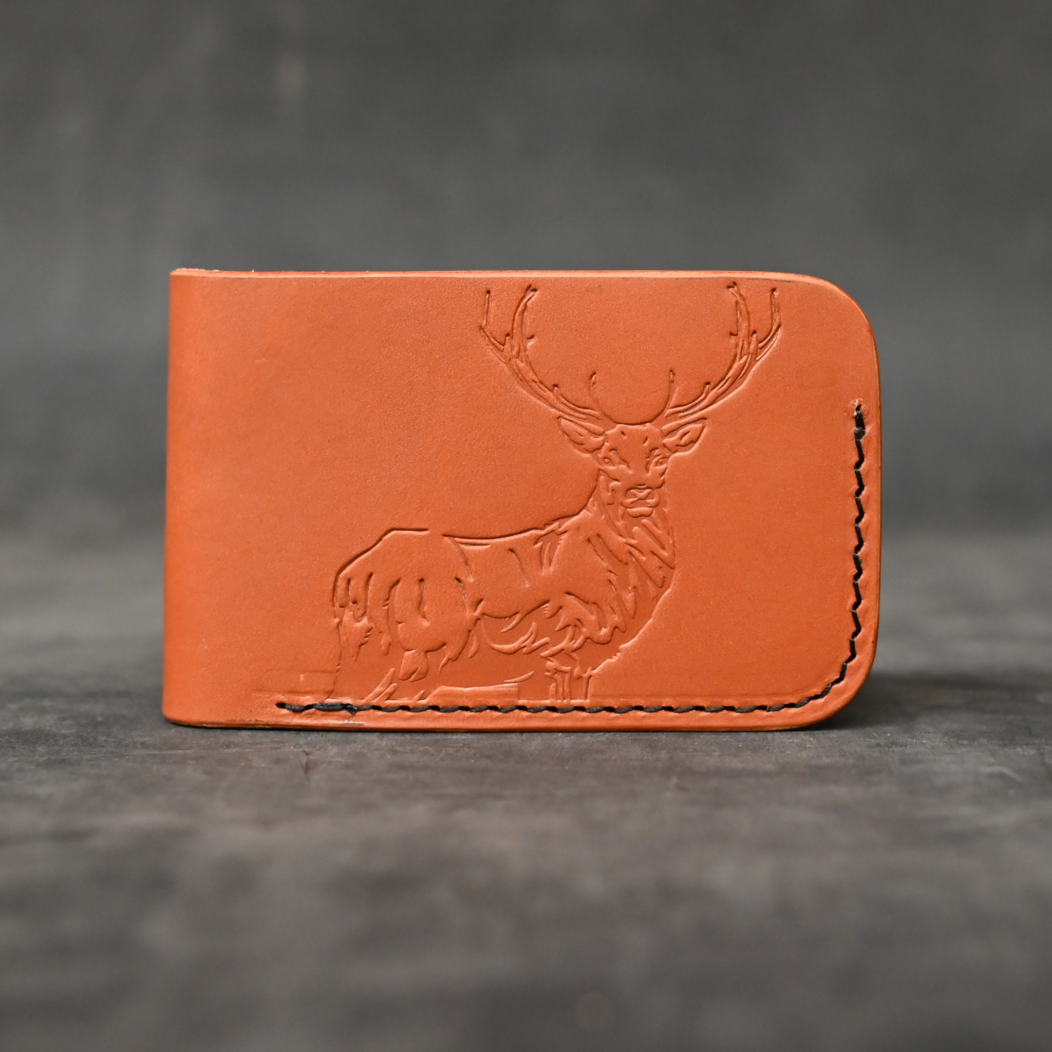 Red Deer Minimalist Bifold Wallet