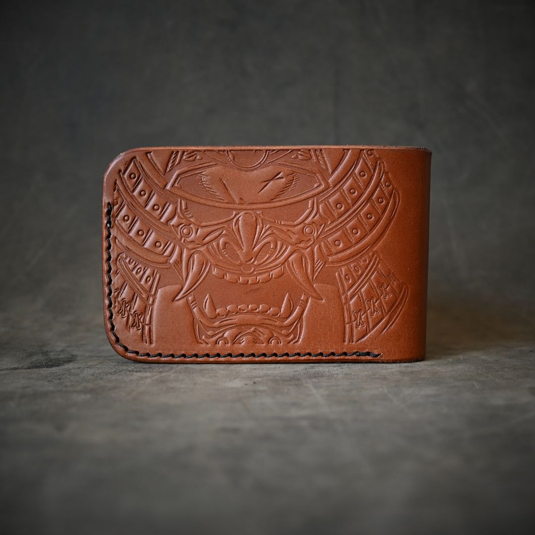 Samurai Minimalist Bifold Wallet Saddle Tan