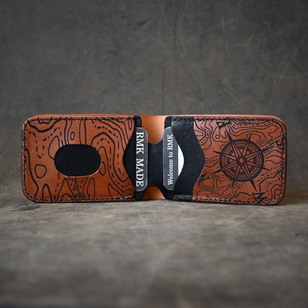 Samurai Minimalist Bifold Wallet Saddle Tan