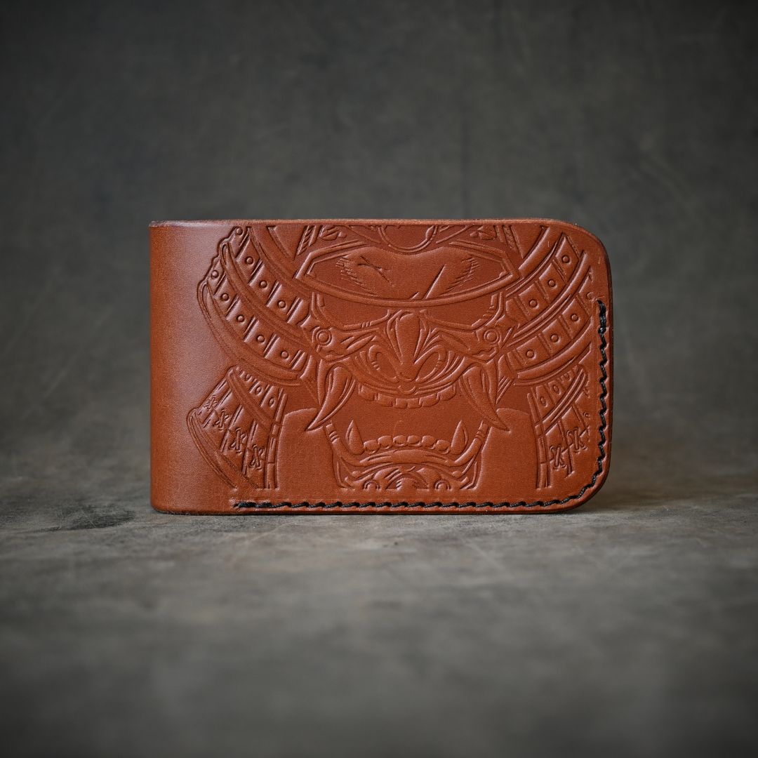 Samurai Minimalist Bifold Wallet Saddle Tan