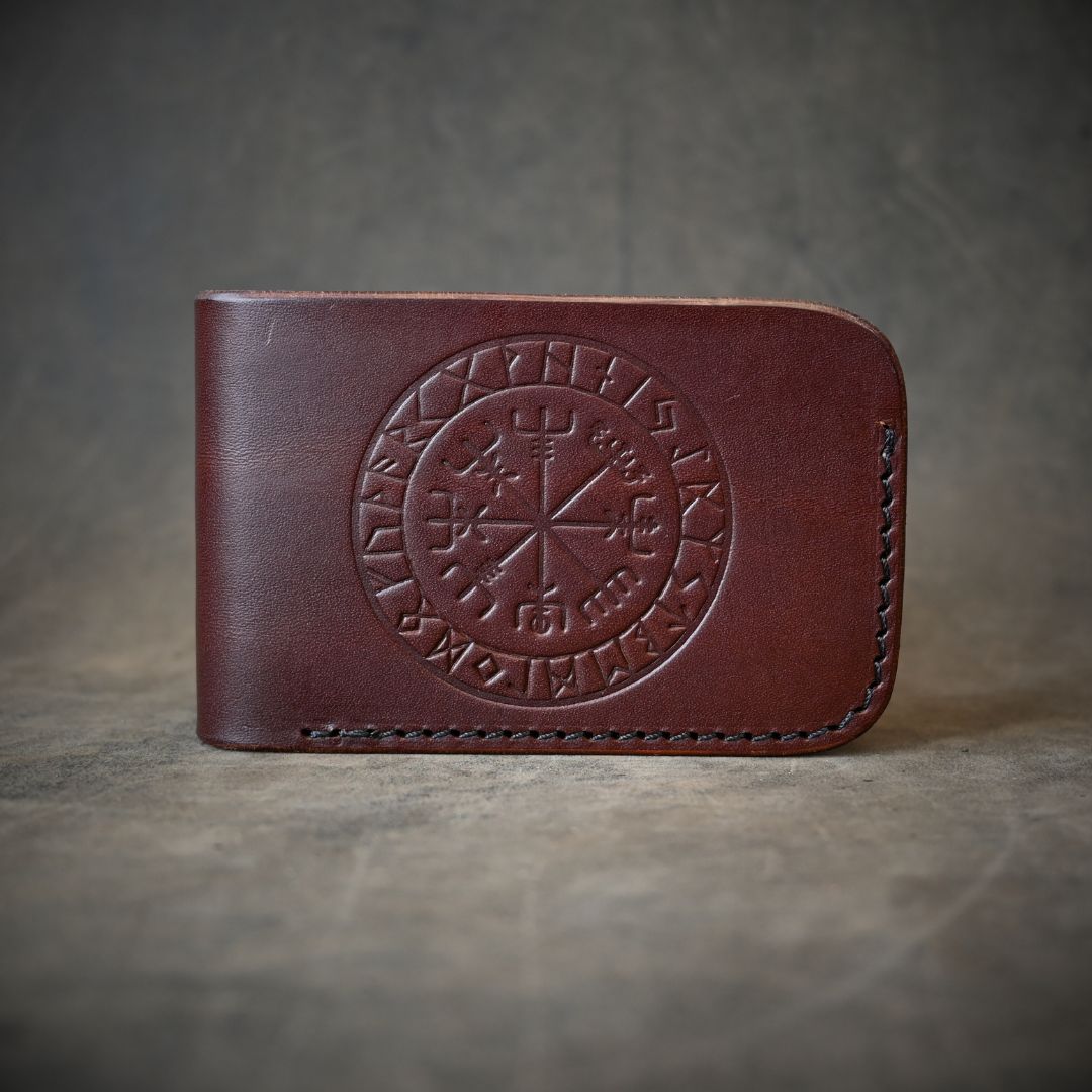 Vegvisir Minimalist Bifold Wallet Dark Brown