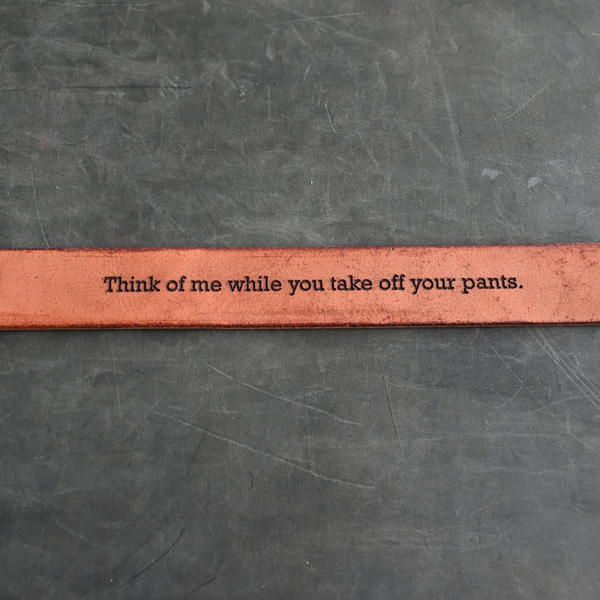 Secret Message Leather Belts