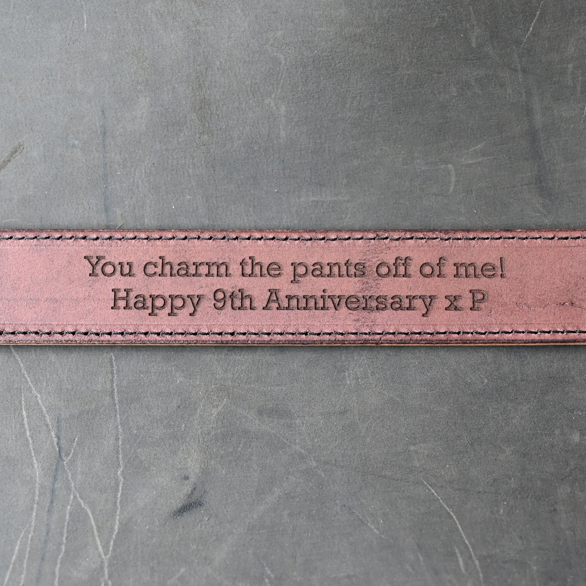 Secret Message Leather Belts