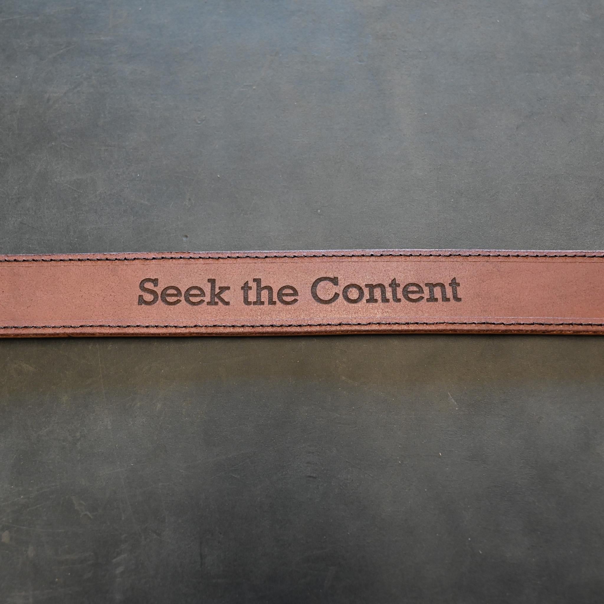 Secret Message Leather Belts