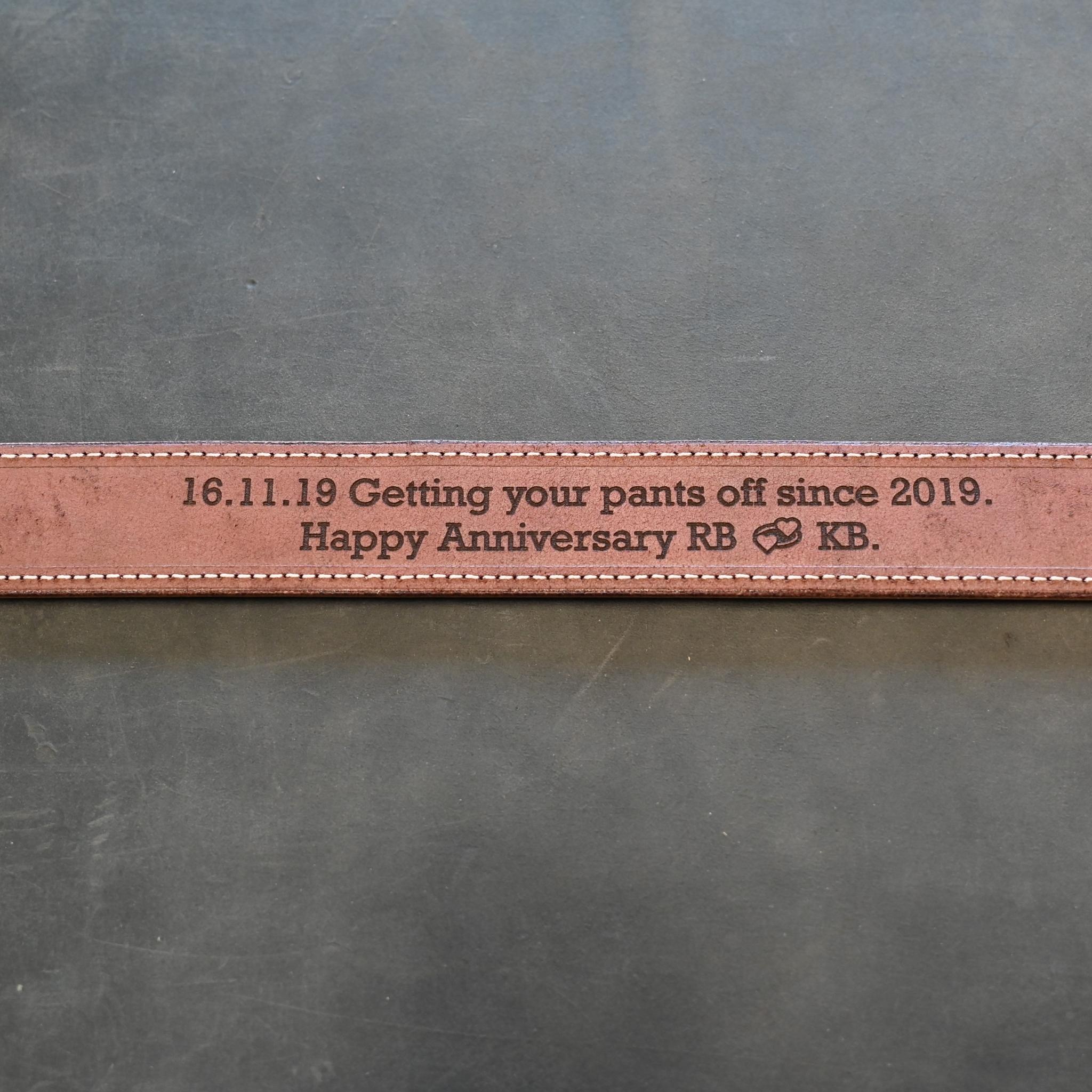 Secret Message Leather Belts