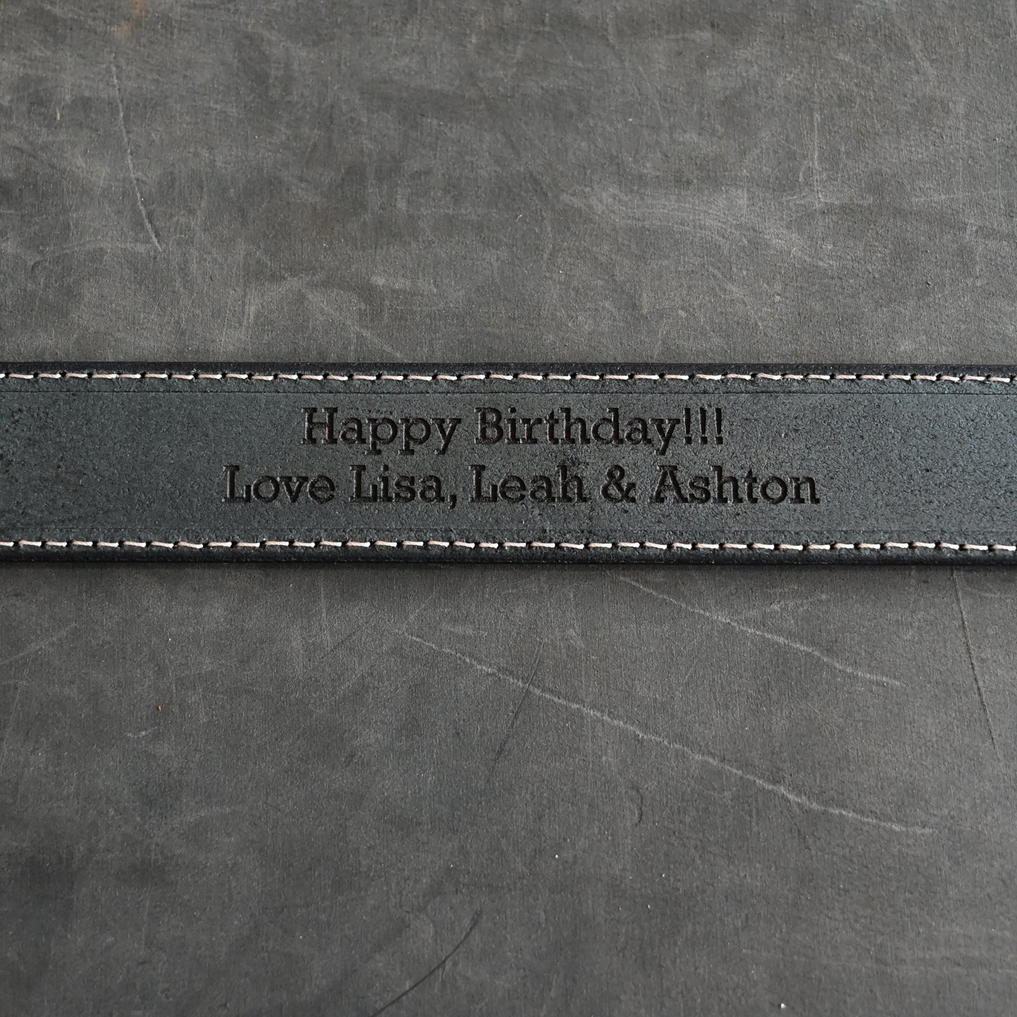 Secret Message Leather Belts
