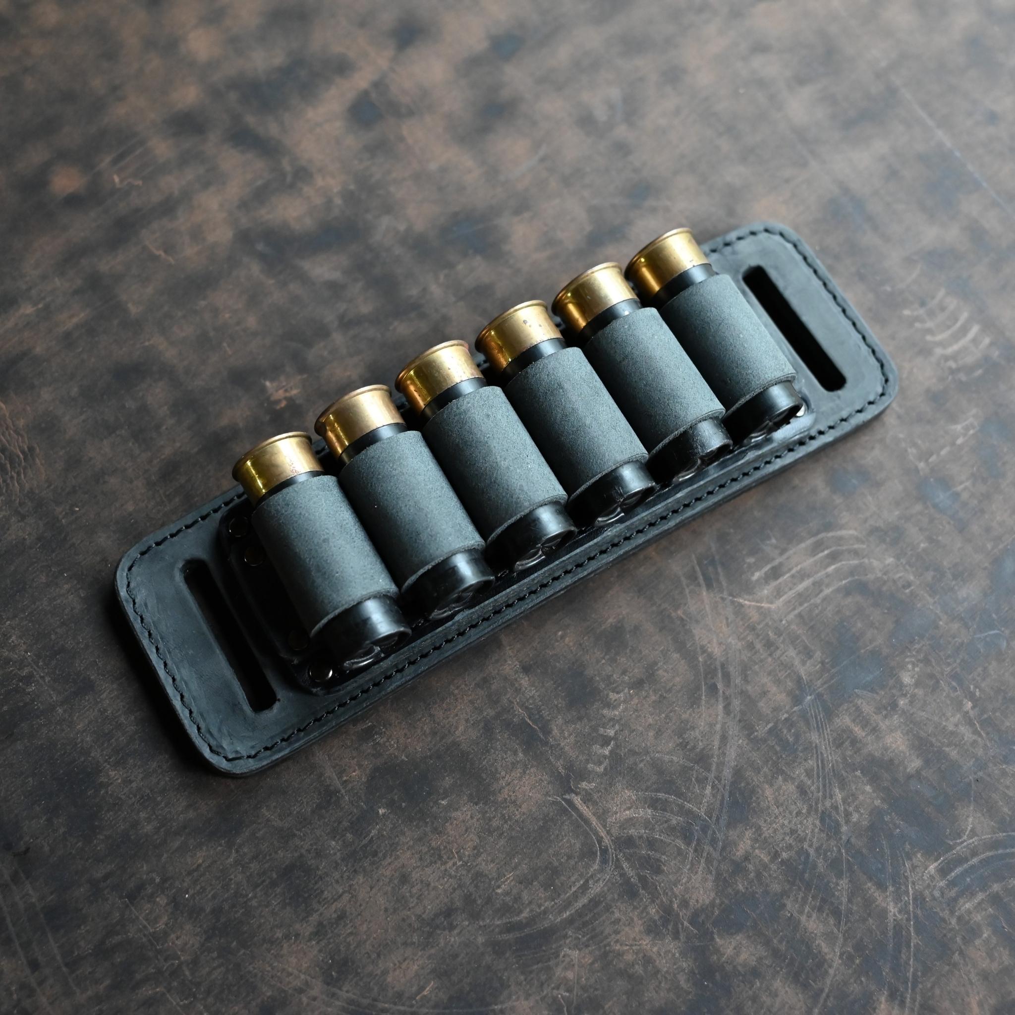 12 Gauge Ammo Belt Slide Crazy Horse Storm