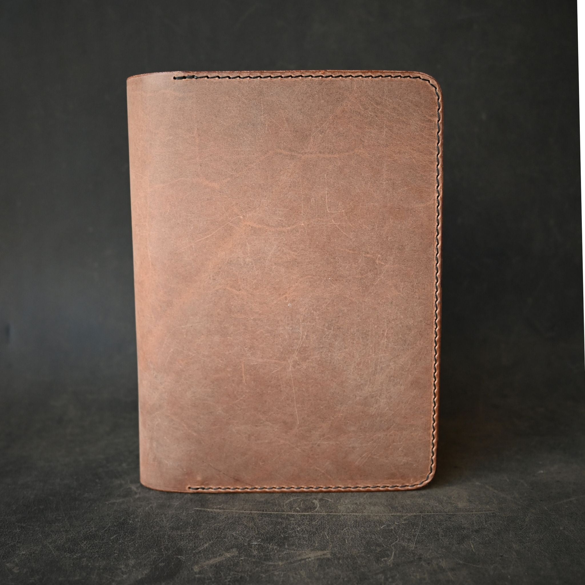 A5 Leather Notebook Cover Crazy Horse Tan