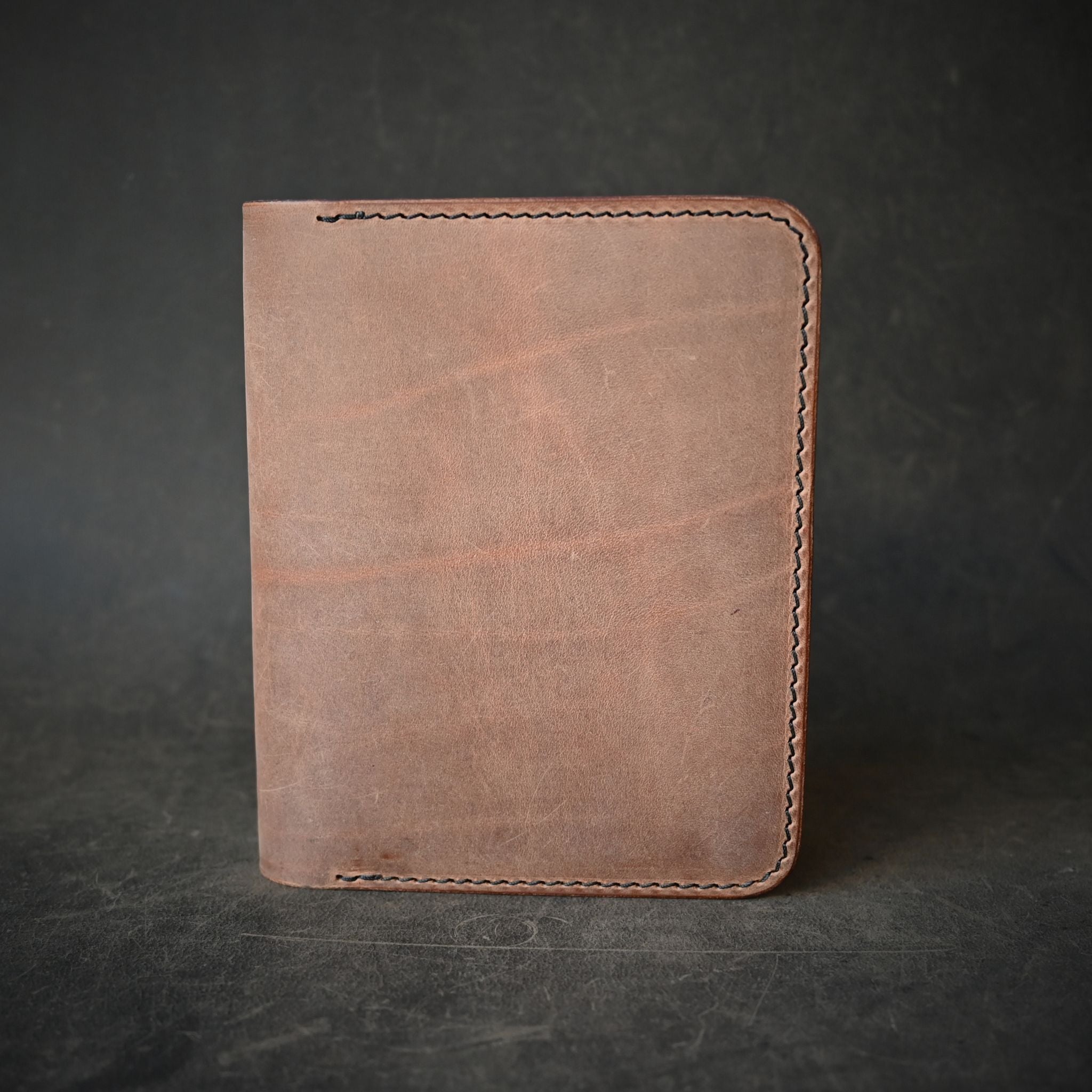 A6 Leather Notebook Cover Crazy Horse Tan