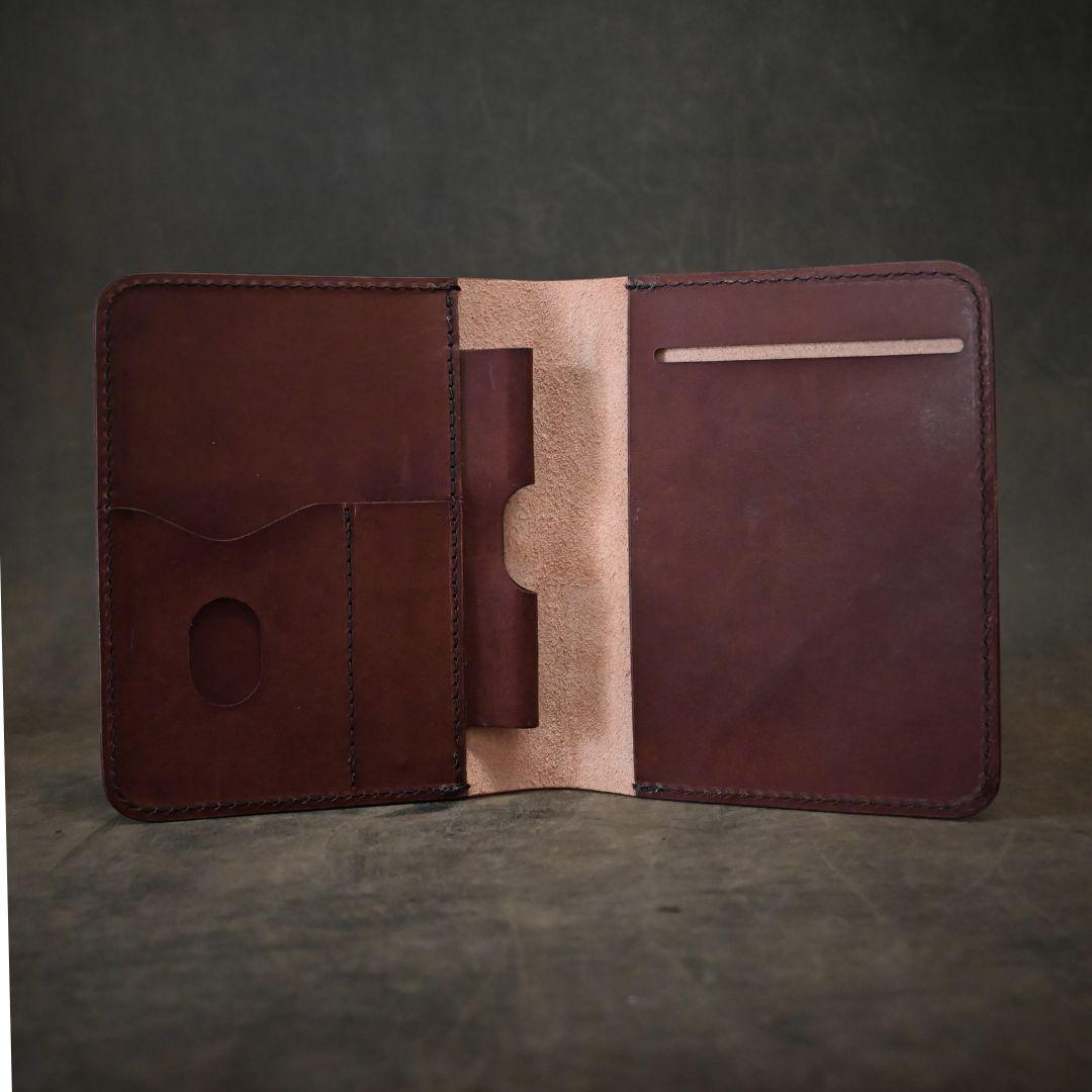 A6 Soft Leather Notebook Cover Chocolate Brown